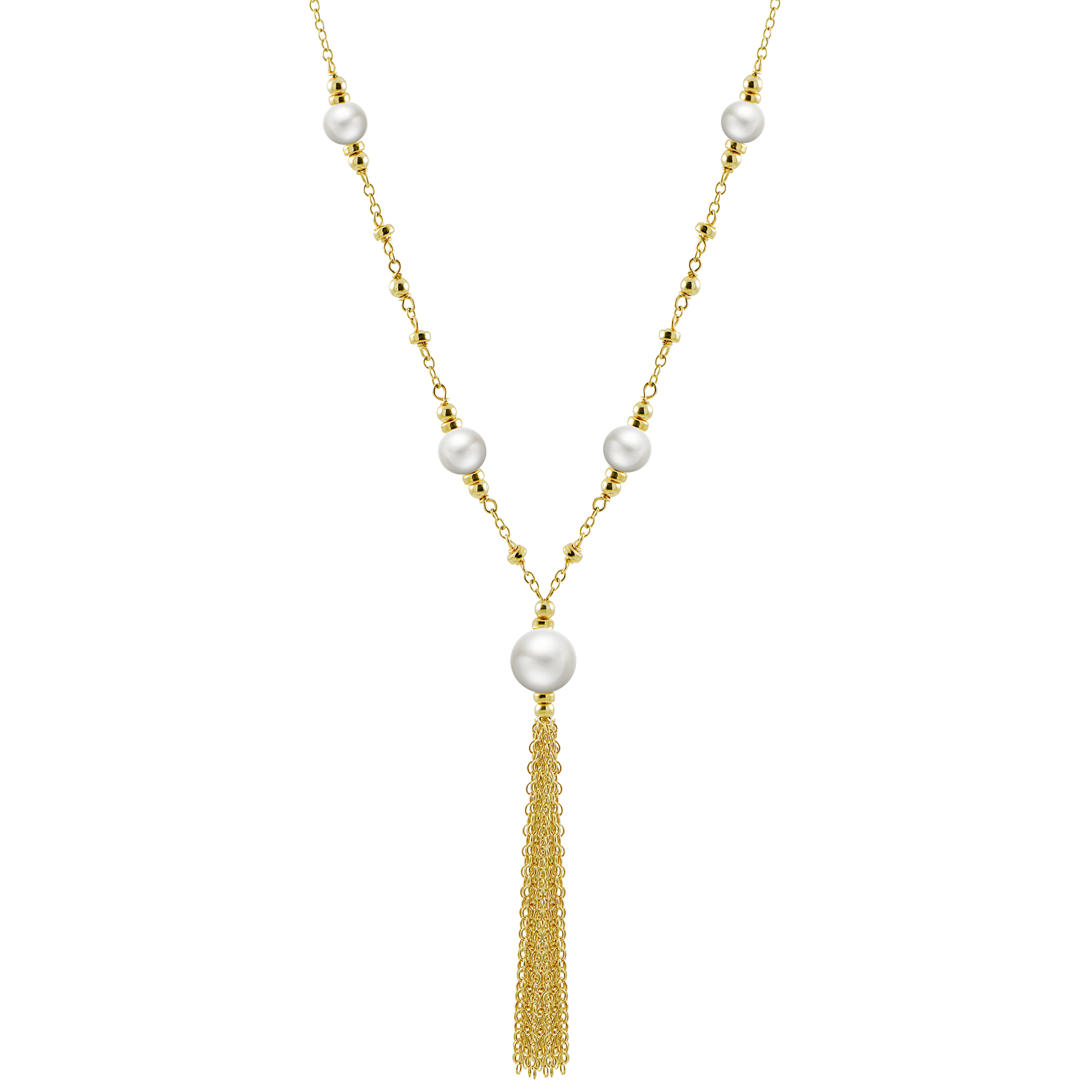 14K Yellow Gold Filled Pearl Necklace