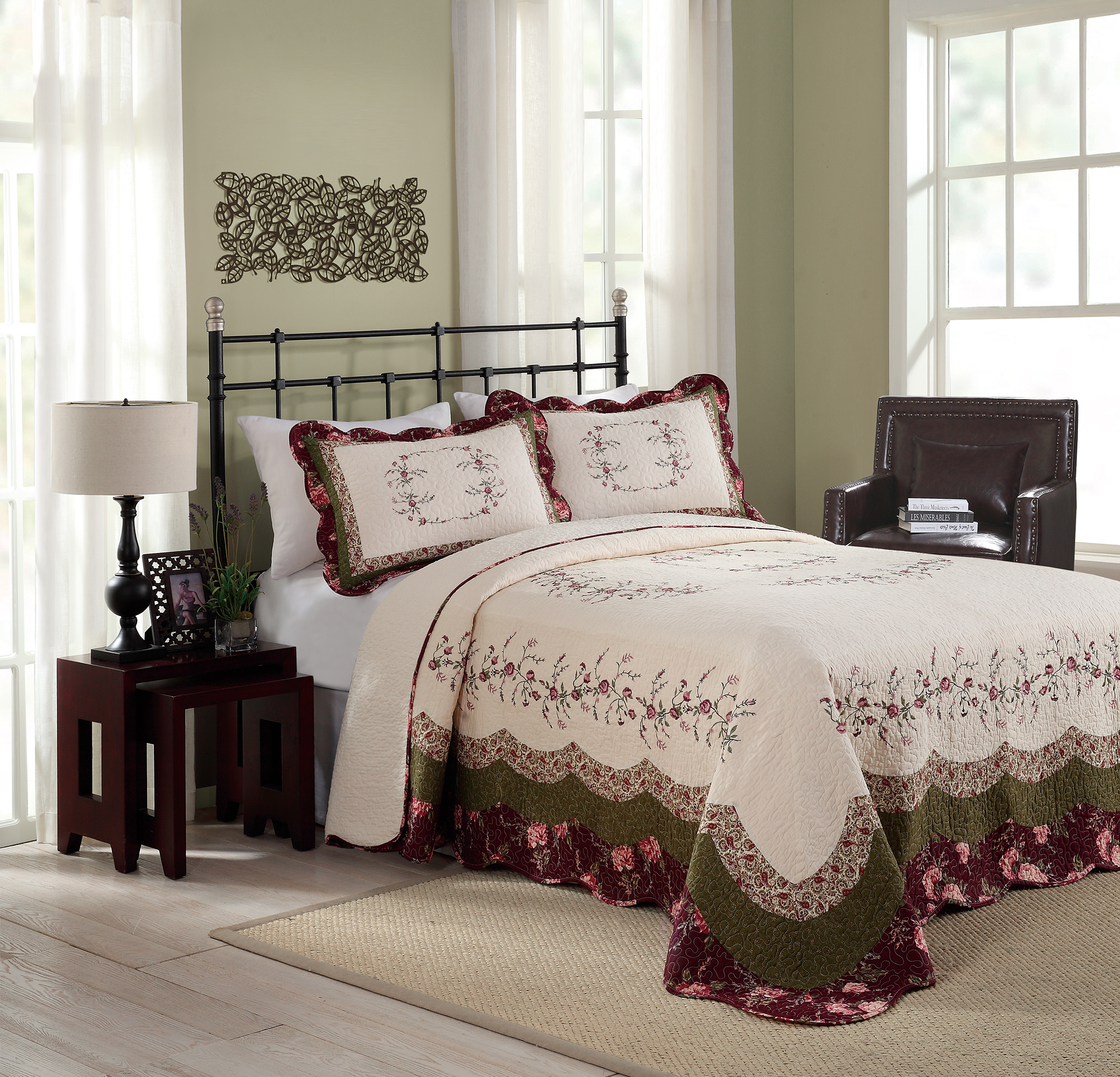 Where can I find pillow shams and throw pillows for Modern Heirloom Brooke Bedspread? Shop ...