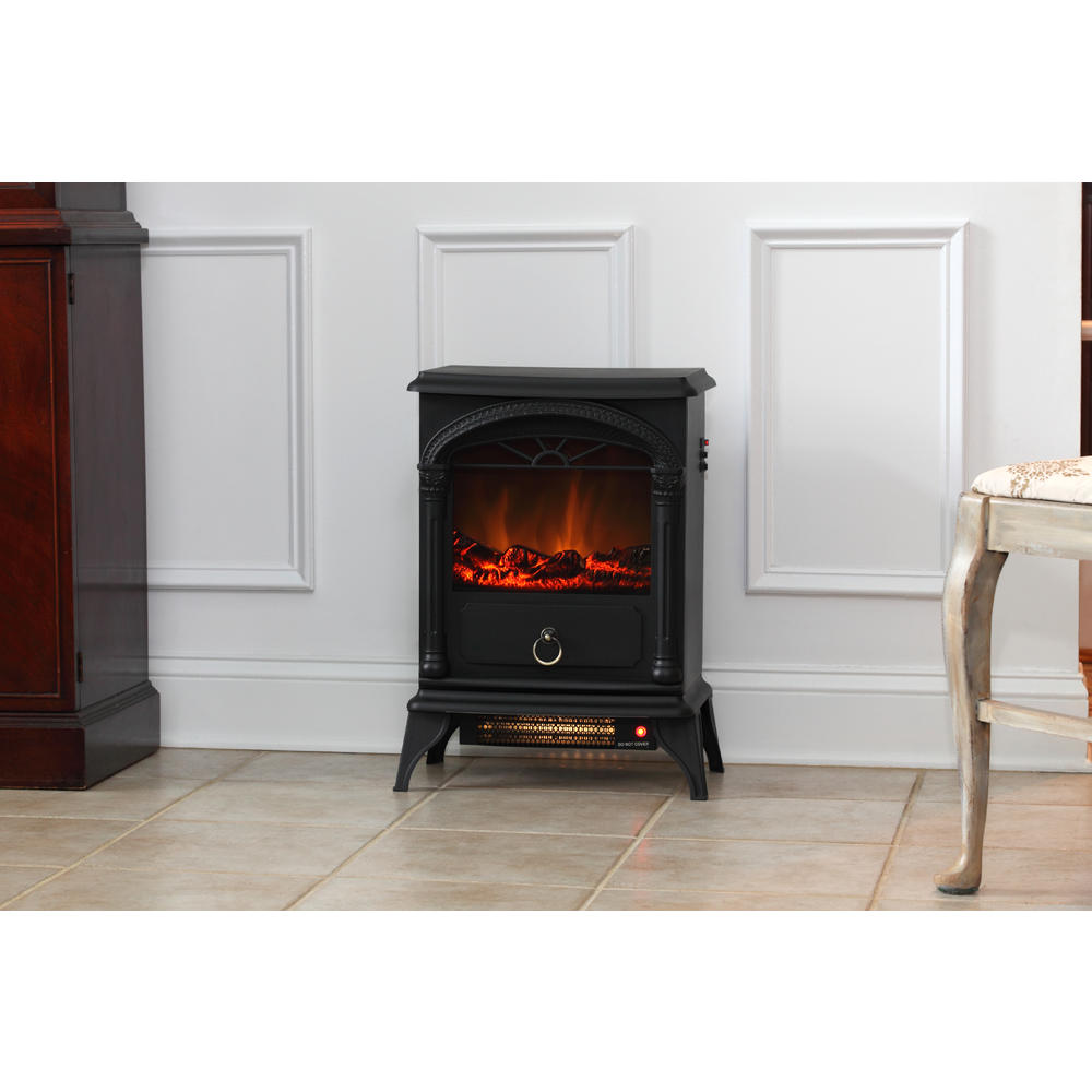 21.67"H x 10.01"W x 16.35"D Vernon Electric Fireplace Stove
