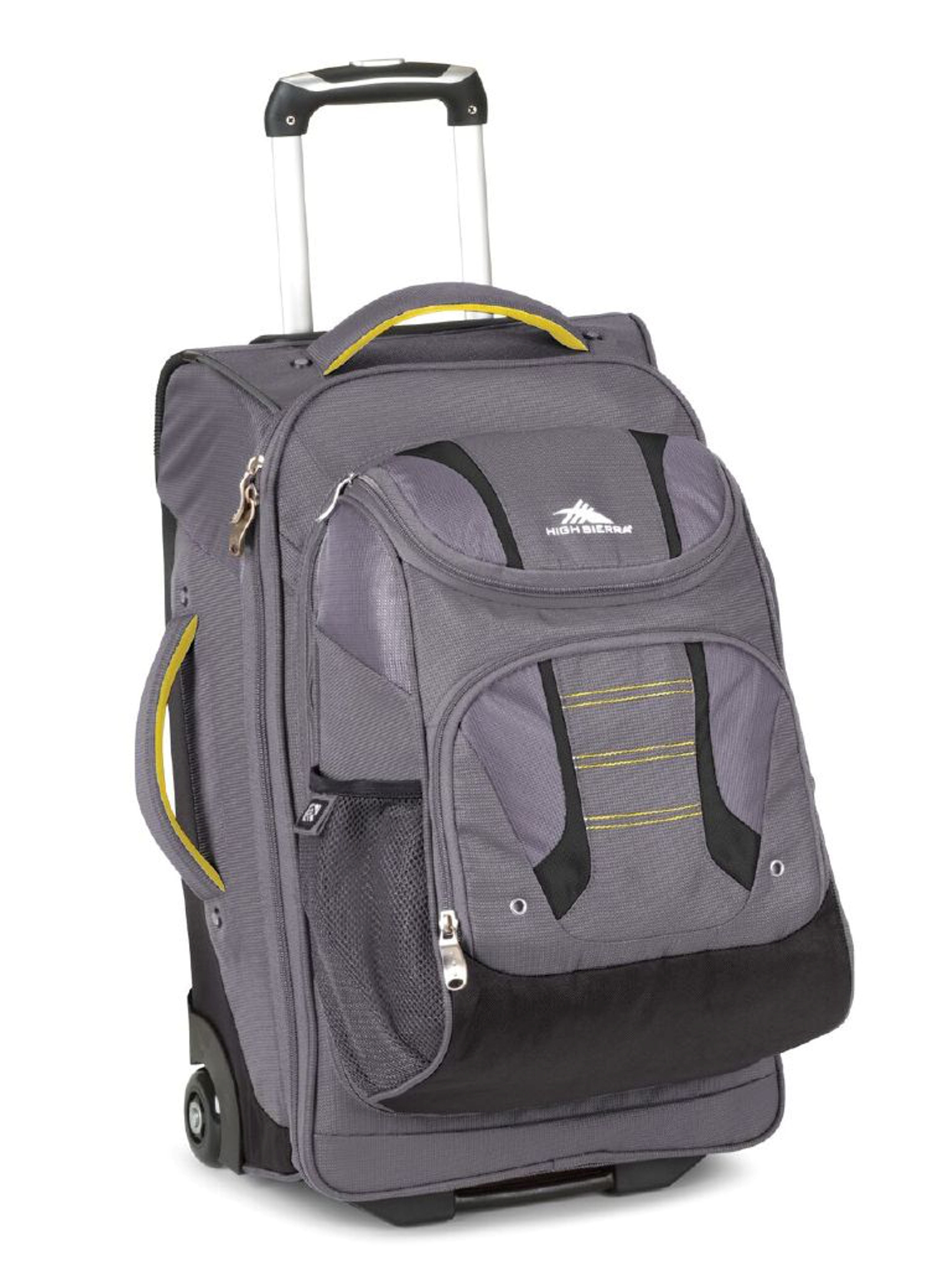 High Sierra 22&quot; Carry-On Wheeled Backpack with Removable Daypack – Grey