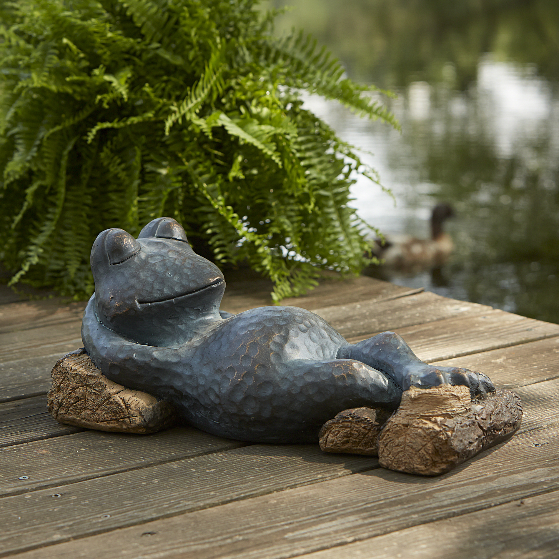 Garden Oasis Relaxing Frog Garden Statue | Shop Your Way: Online