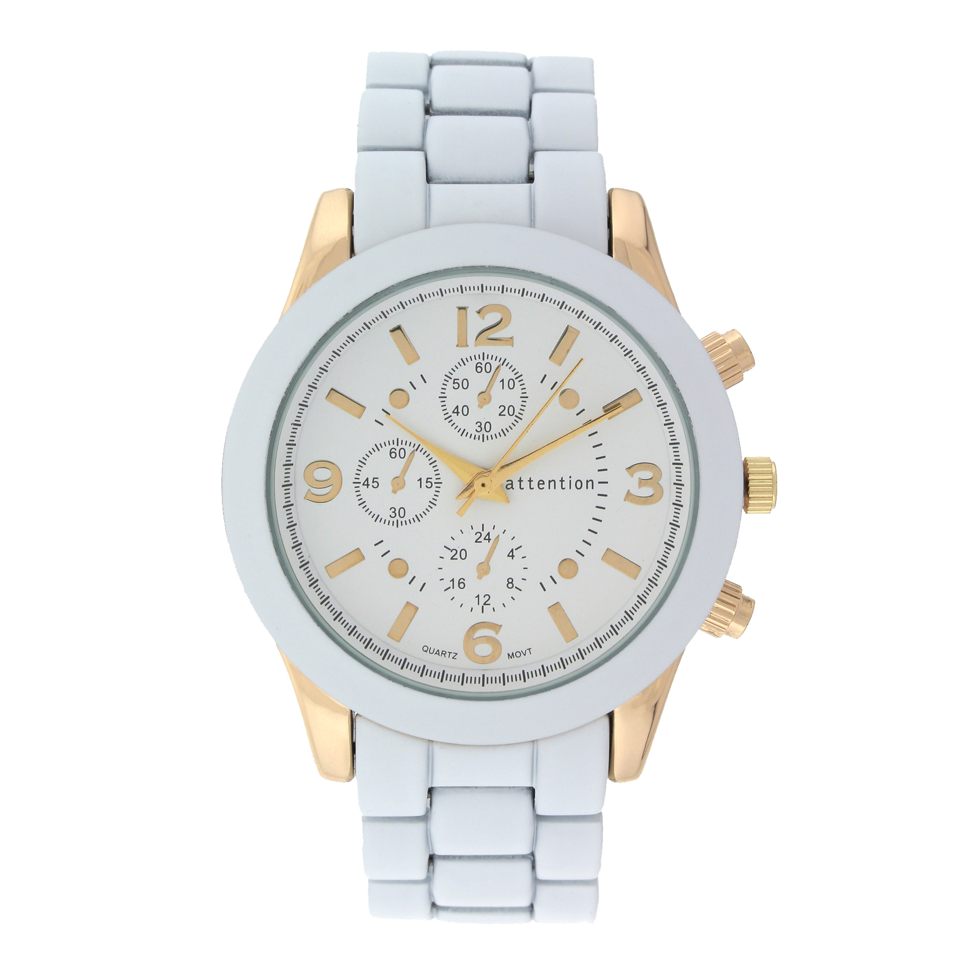 Attention Ladies White Bracelet Watch, Women's