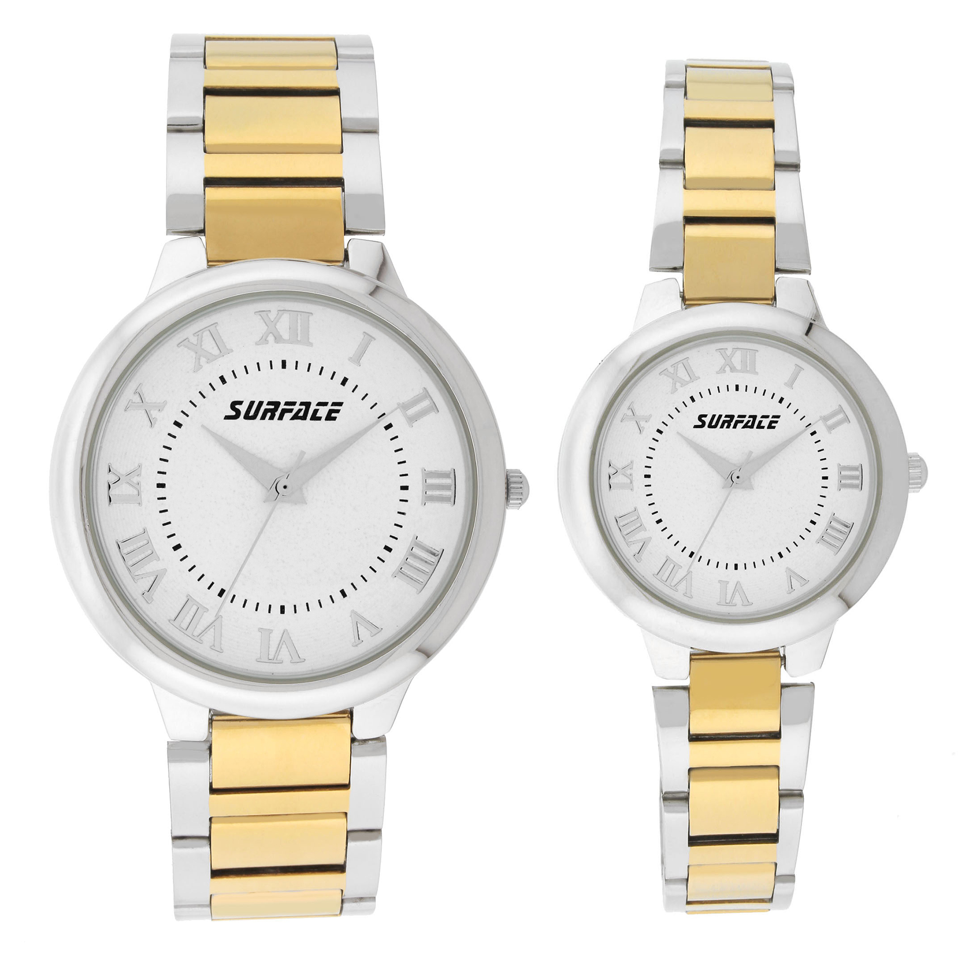 Surface His & Hers Two Tone Watch Set
