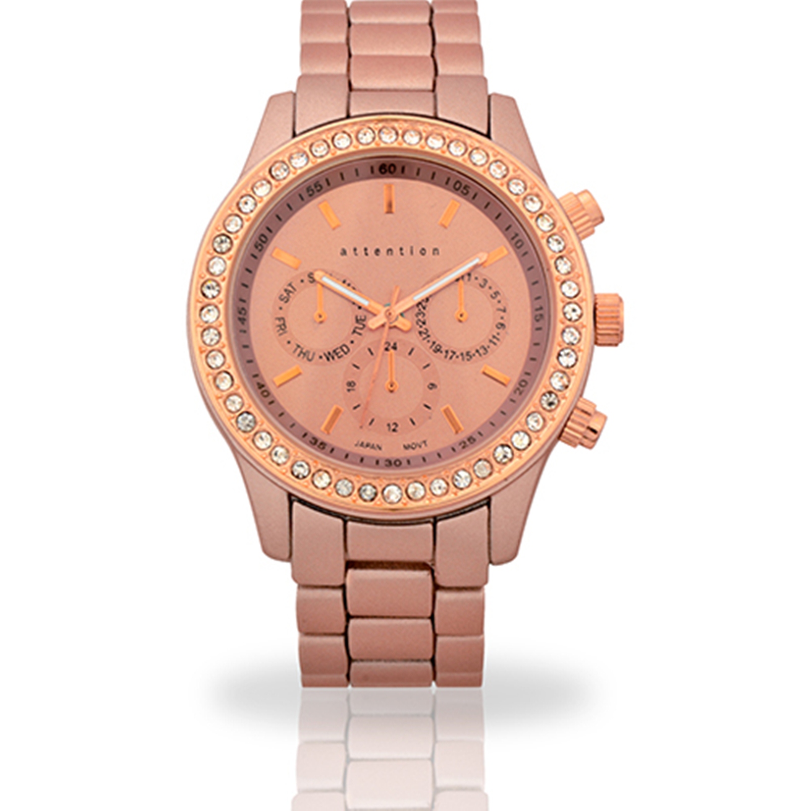 UPC 030506399827 ACCUTIME WATCH CORP. Ladies Oversized Watch