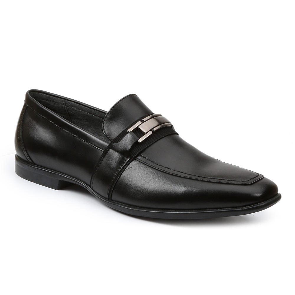 Giorgio Brutini Men's Lawton Black Leather Slip on Shoe