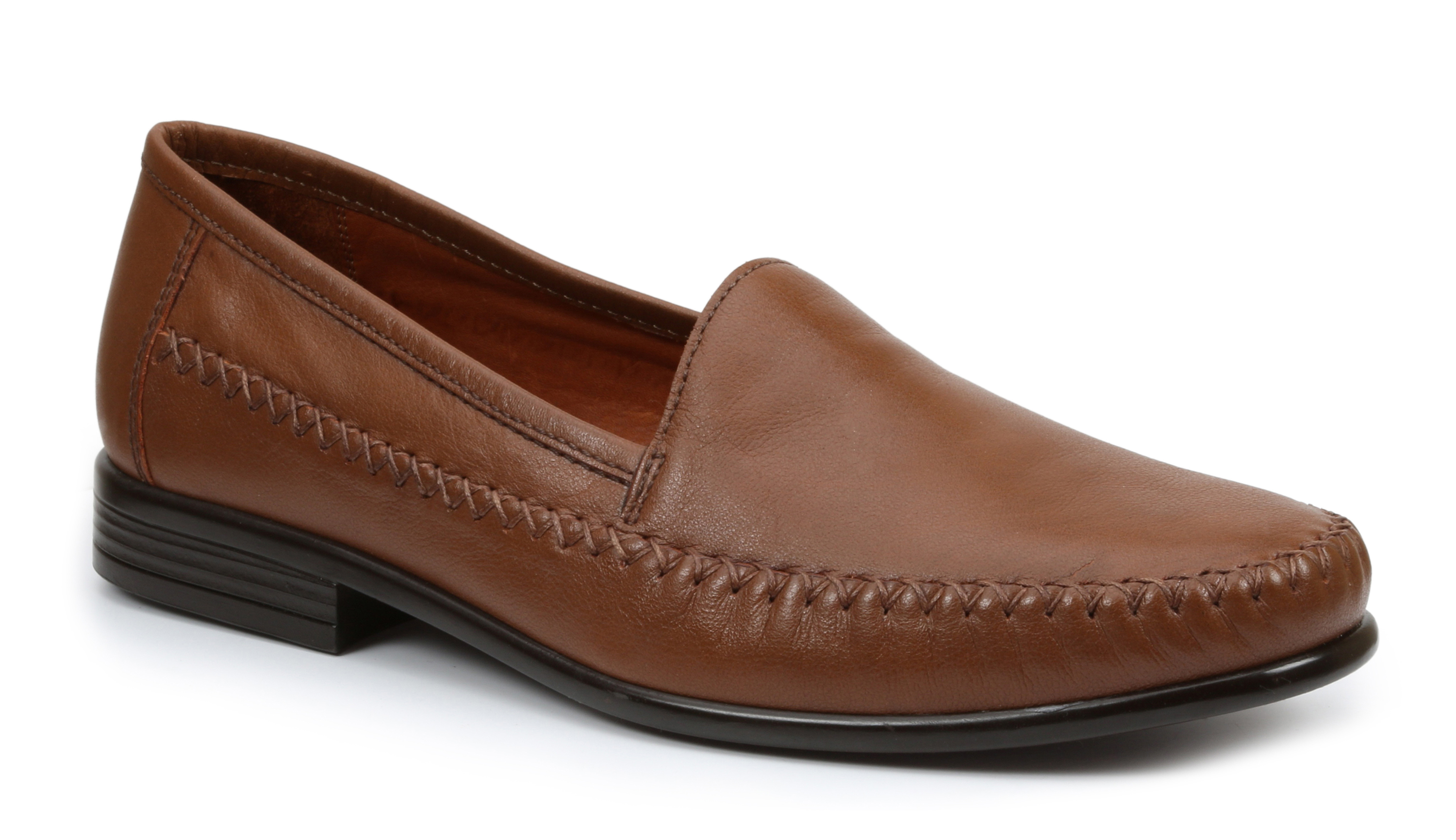 Giorgio Brutini Men's Mortoni Tan Leather Loafer Shoes