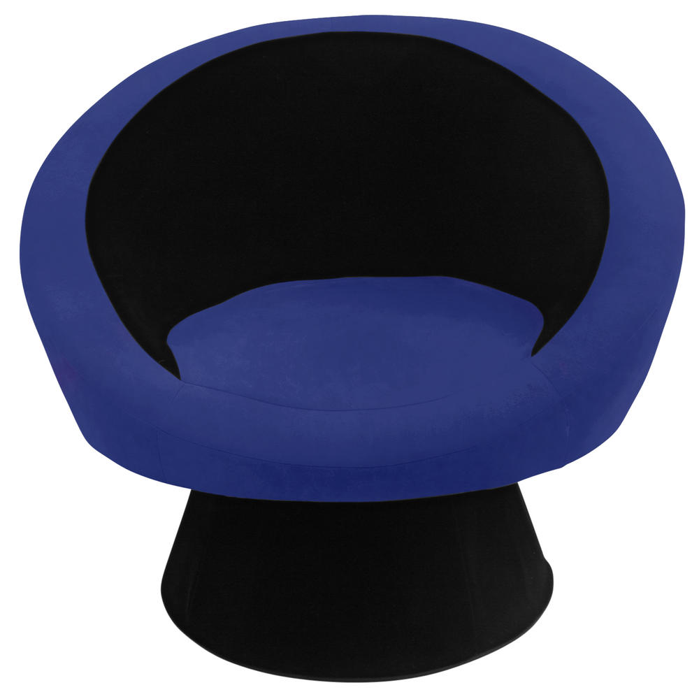 Lumisource Saucer Chair Black Blue
