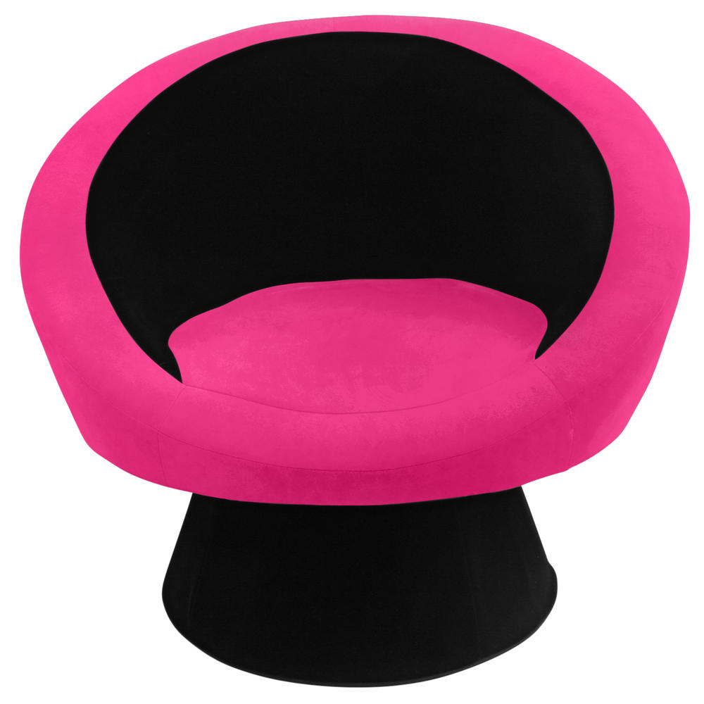 Saucer Chair Black Hot Pink