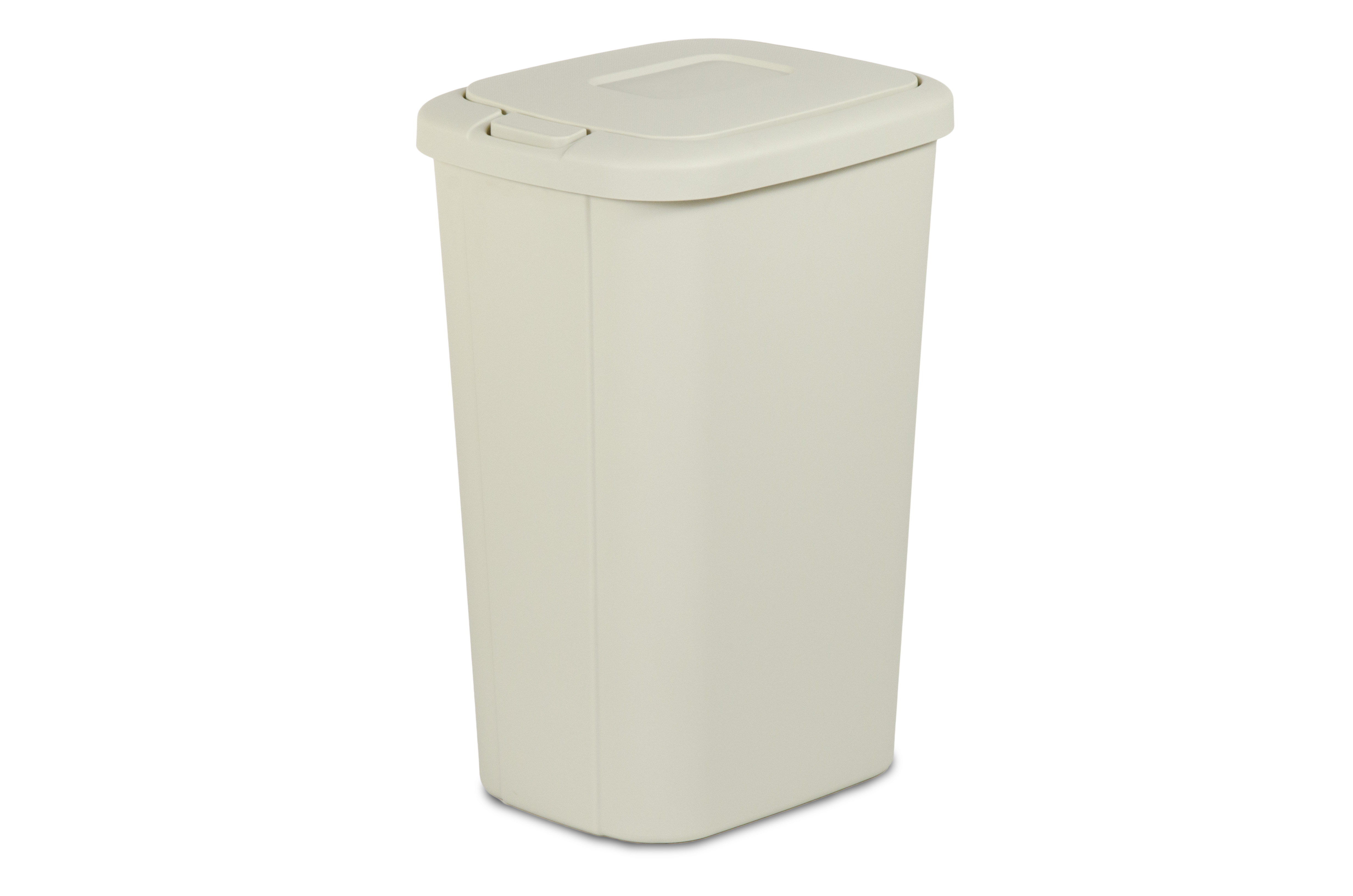 Hefty 13 3 Gallon Tan Wastebasket with Touch Lid Home