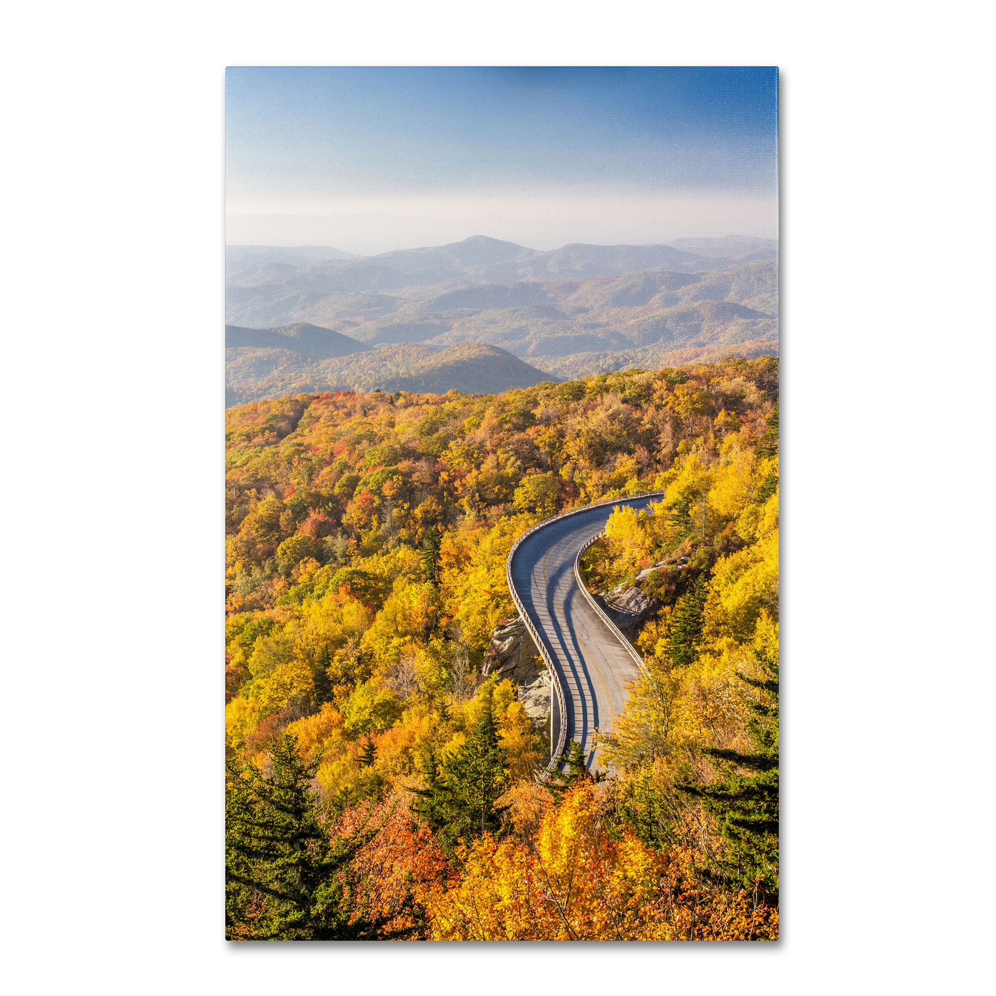 Trademark Global Pierre Leclerc 'Blue Ridge Parkway' Canvas Art, Blue Trademark Global Pierre Leclerc 'Blue Ridge Parkway' Canvas Art, Blue