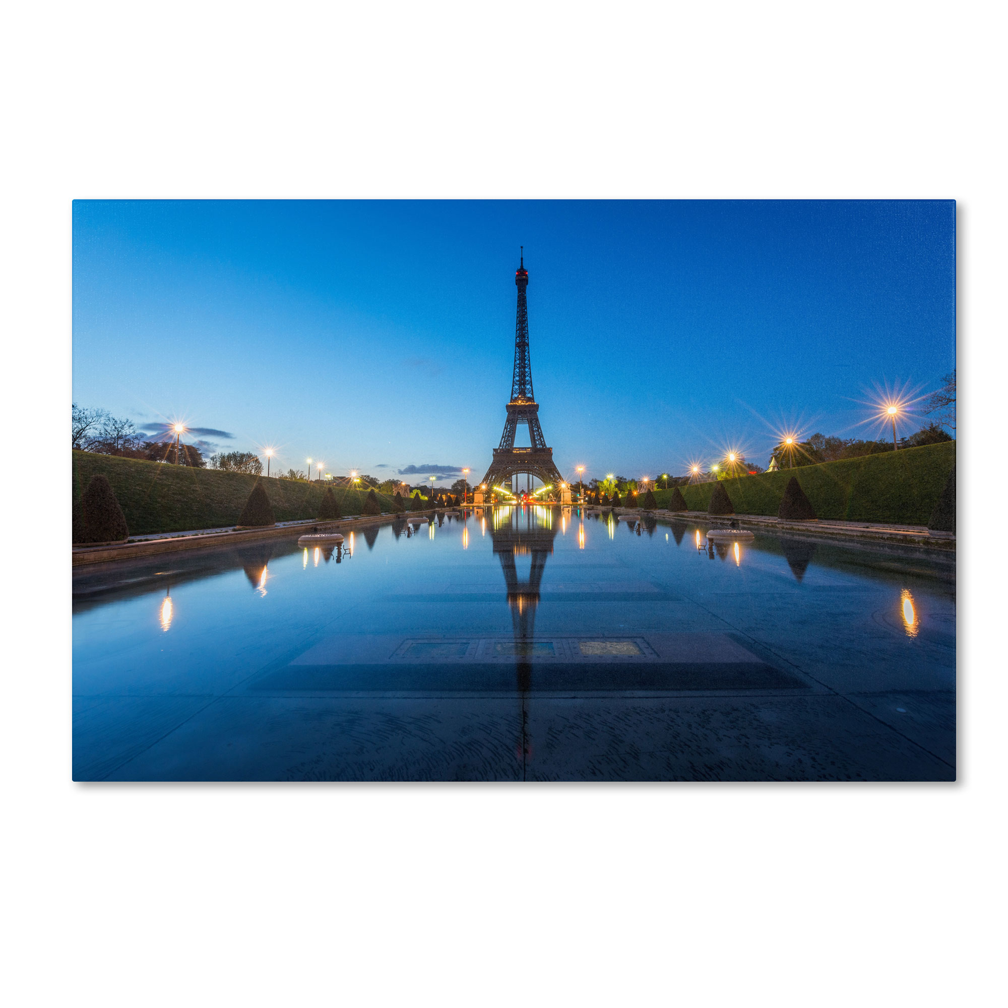 Trademark Global Mathieu Rivrin 'Blue Hour in Front of the Eiffel Tower' Canvas Art, Blue Trademark Global Mathieu Rivrin 'Blue Hour in Front of the Eiffel Tower' Canvas Art, Blue