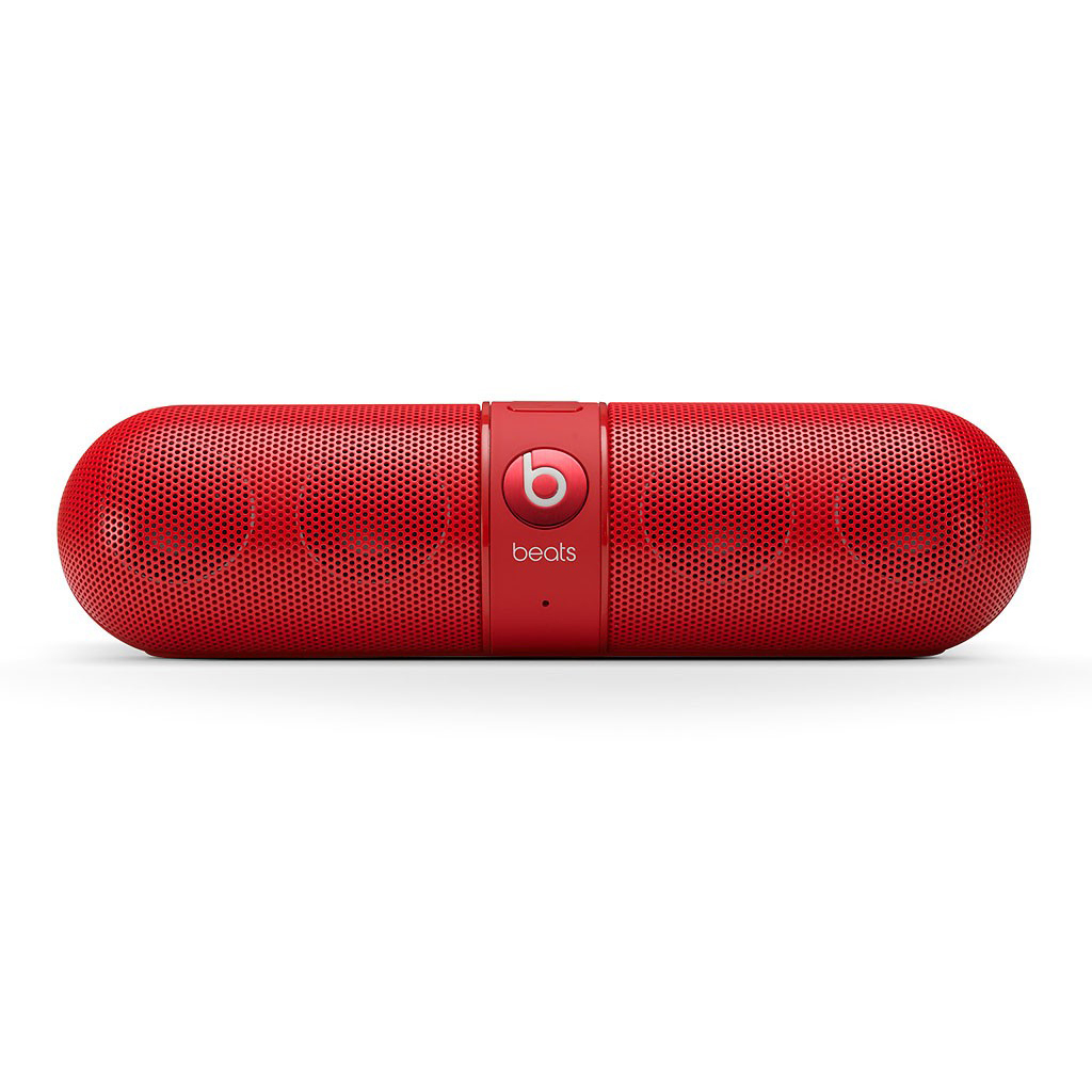 Beats by Dr. Dre Refurbished Wireless Pill Portable Speaker w/ Bluetooth and Built In Mic - Red