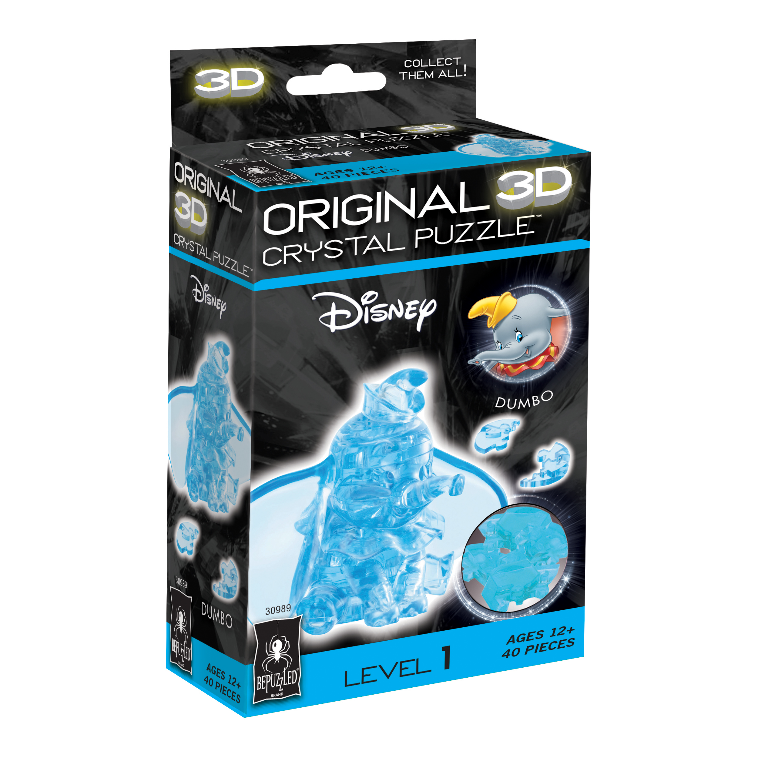 Bepuzzled 3D Crystal Puzzle Disney Dumbo 40 Pcs Toys