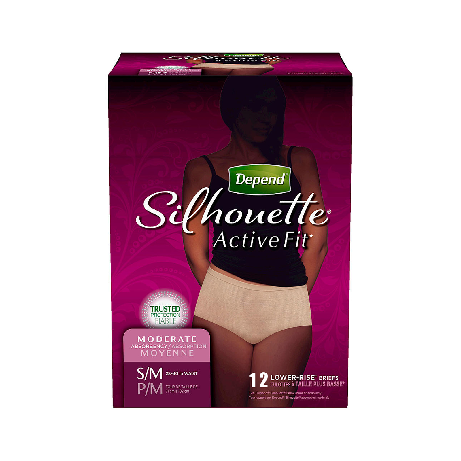 UPC 036000426601 product image for Depends Silhouette Active Fit Women's S/M Moderate Absorbency Underwear CT | upcitemdb.com