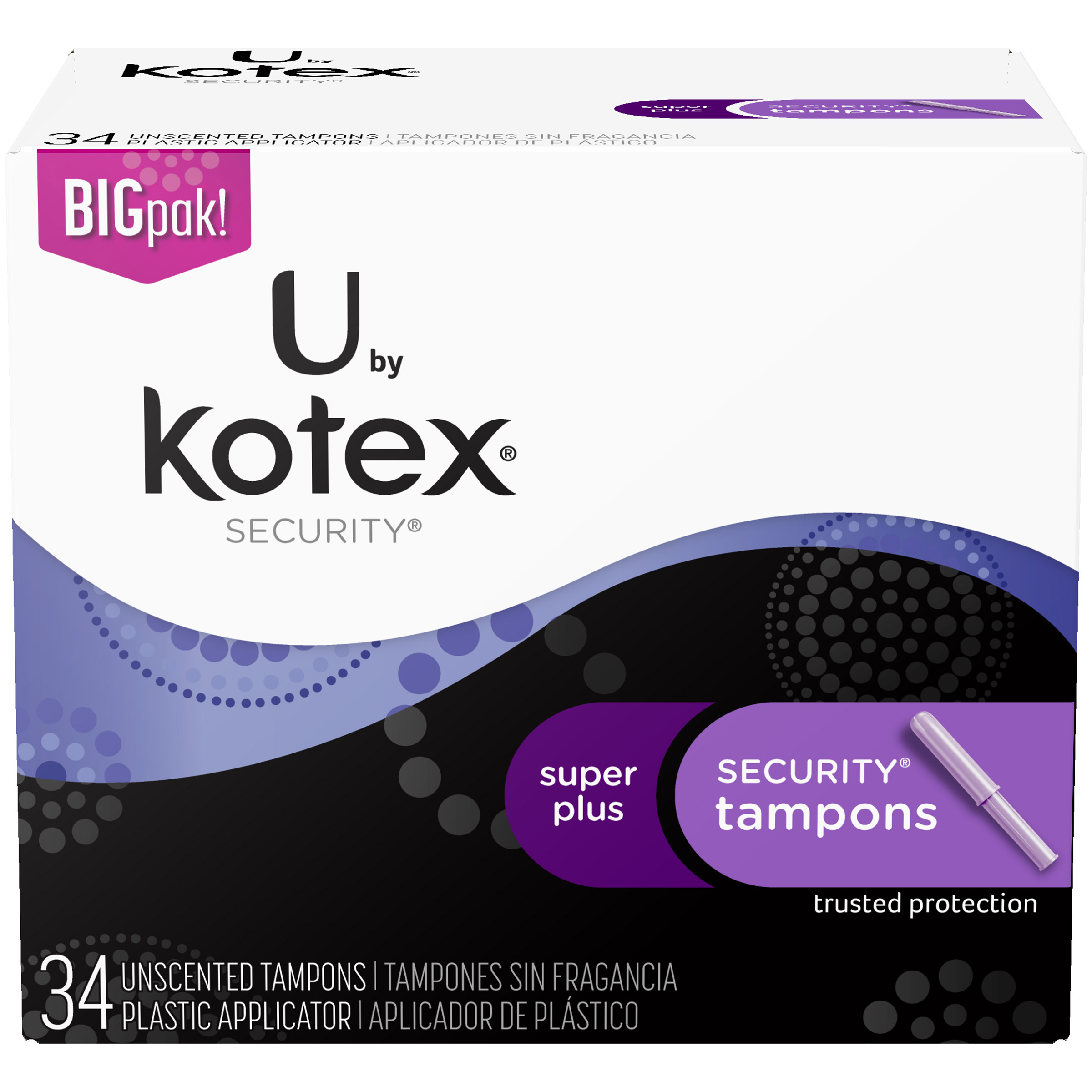 UPC 036000423396 product image for Kotex Tampons 34 CT BOX | upcitemdb.com