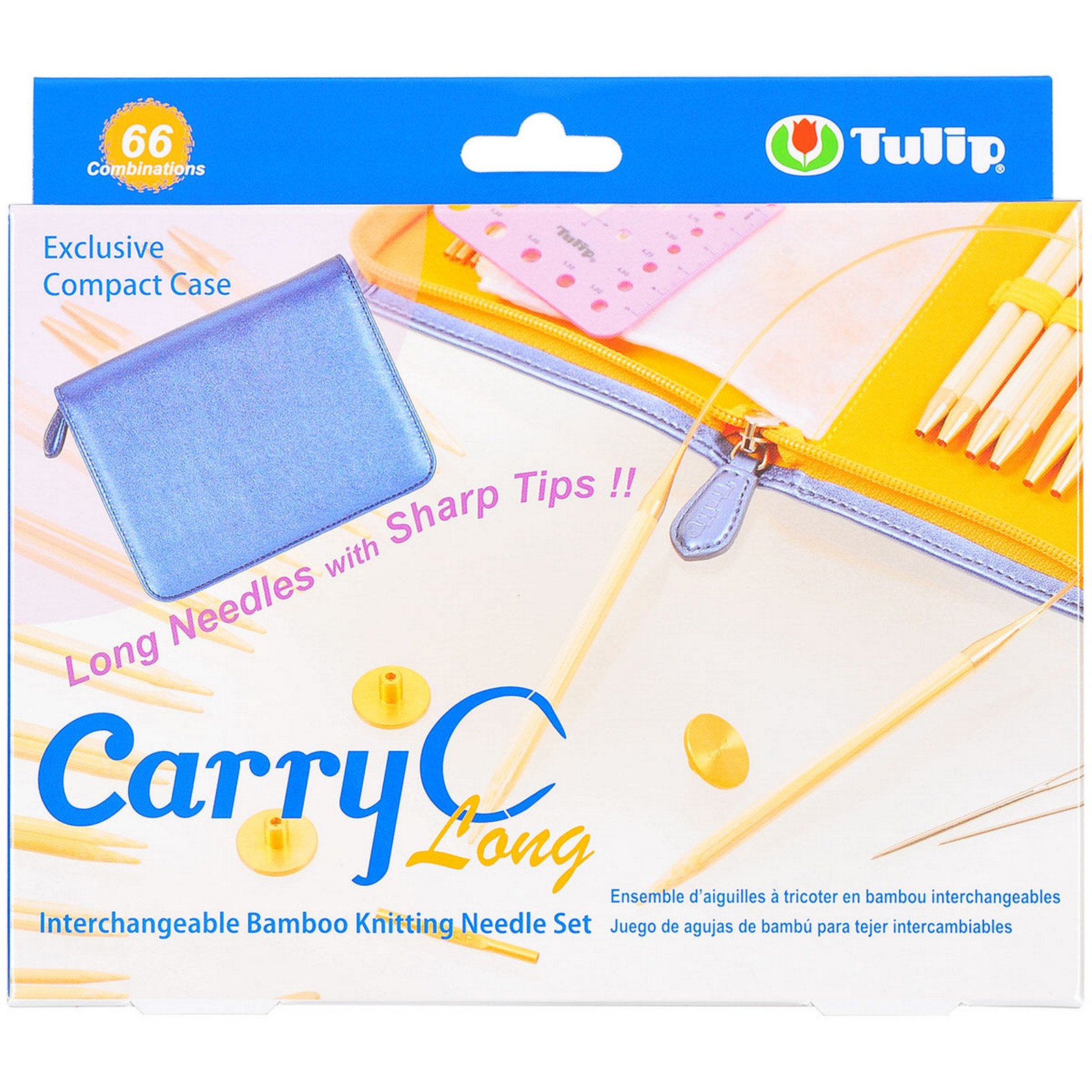 Carry C Interchangeable Bamboo Circular Needle Long Set- Multi Carry C Interchangeable Bamboo Circular Needle Long Set- Multi