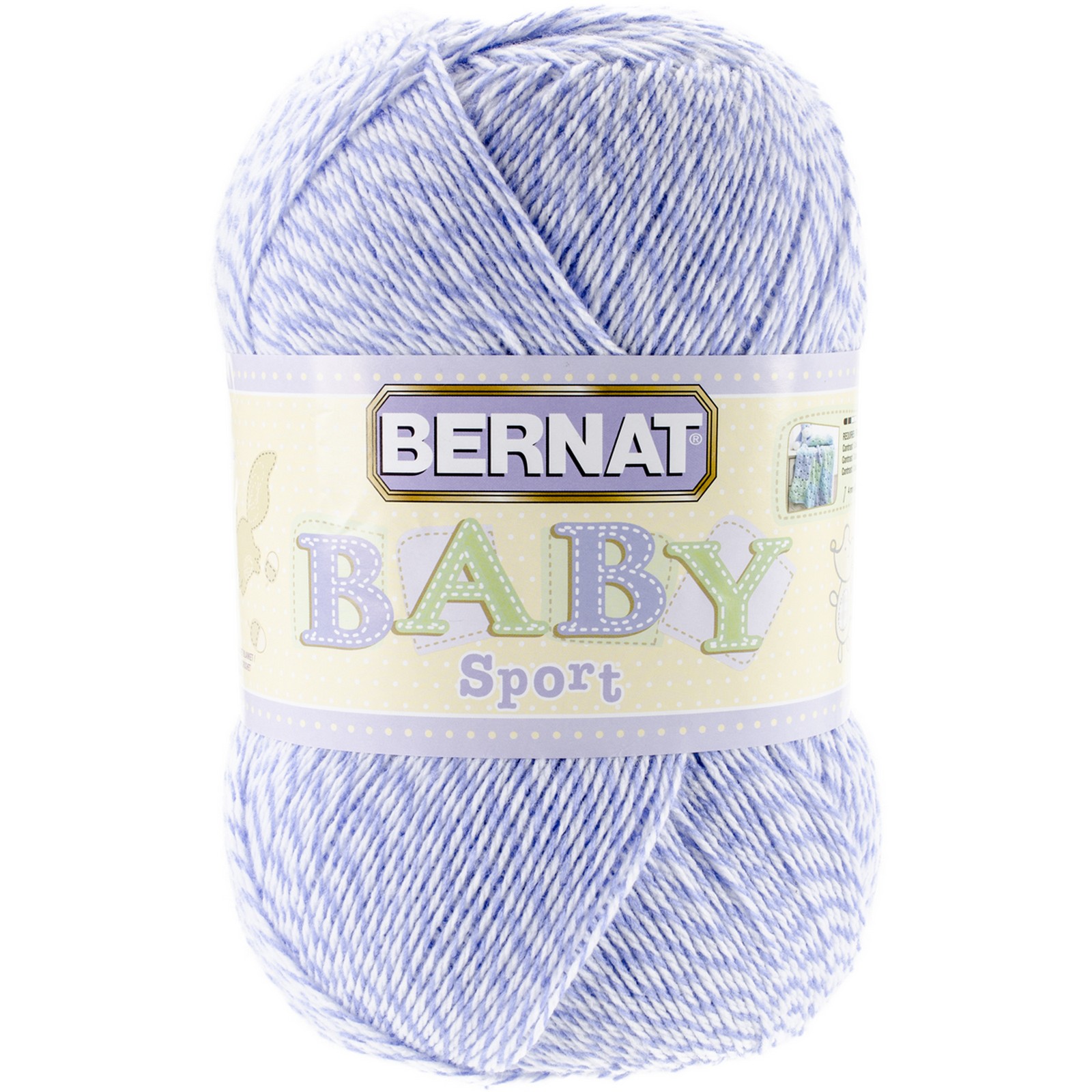 Bernat Baby Sport Big Ball Yarn - Solids Lilac Marl - Home ...