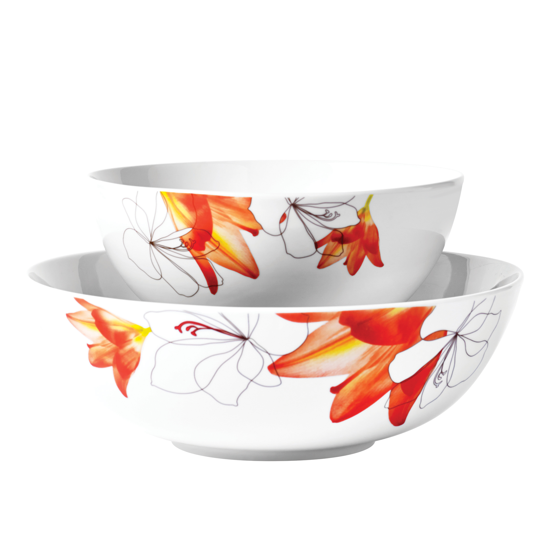 Tabletops Unlimited 2 Pc. Serving Bowls Lily Shop Your Way Online