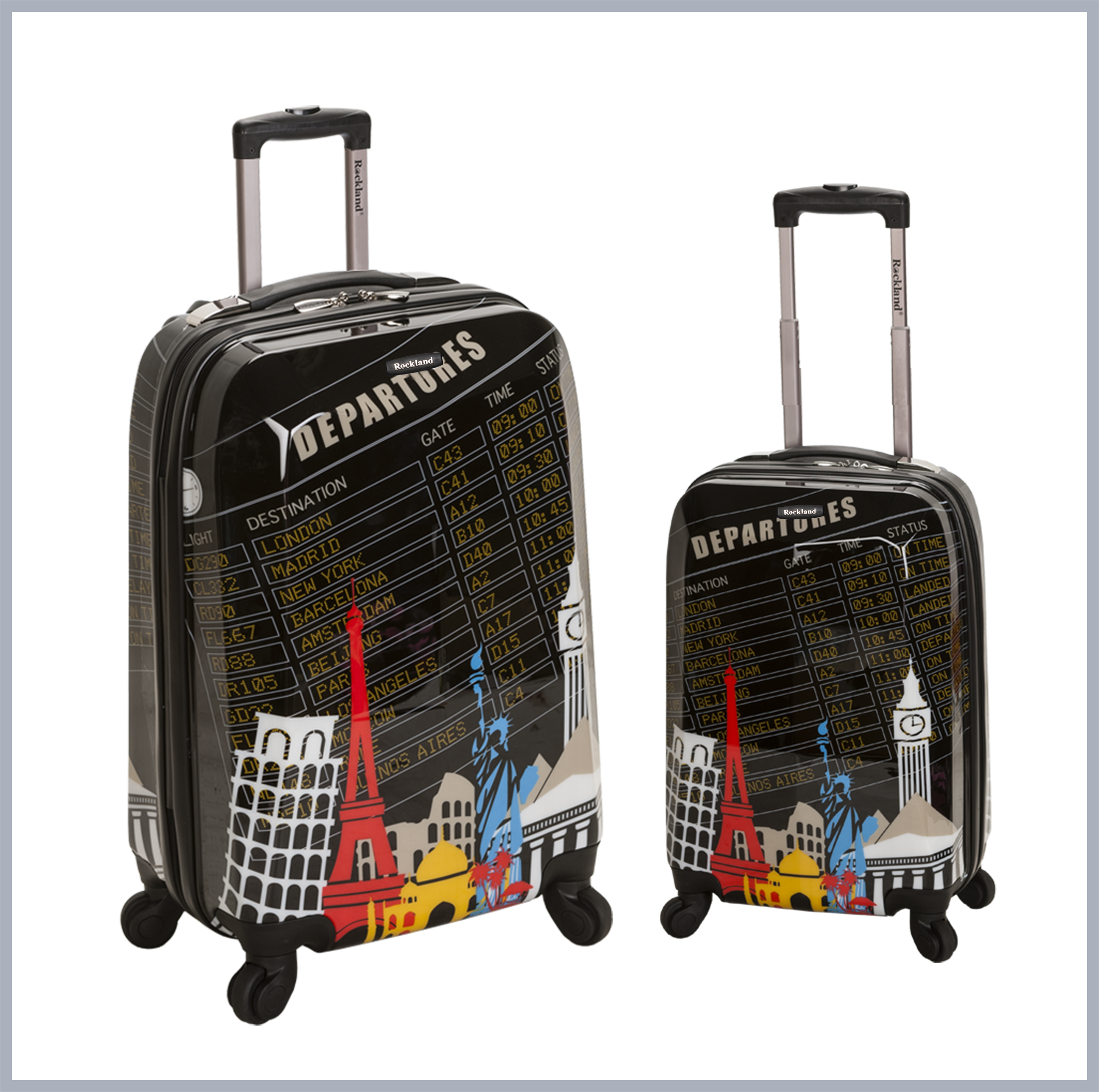 Rockland 2 pc. Hardside Upright Luggage Set- Departure