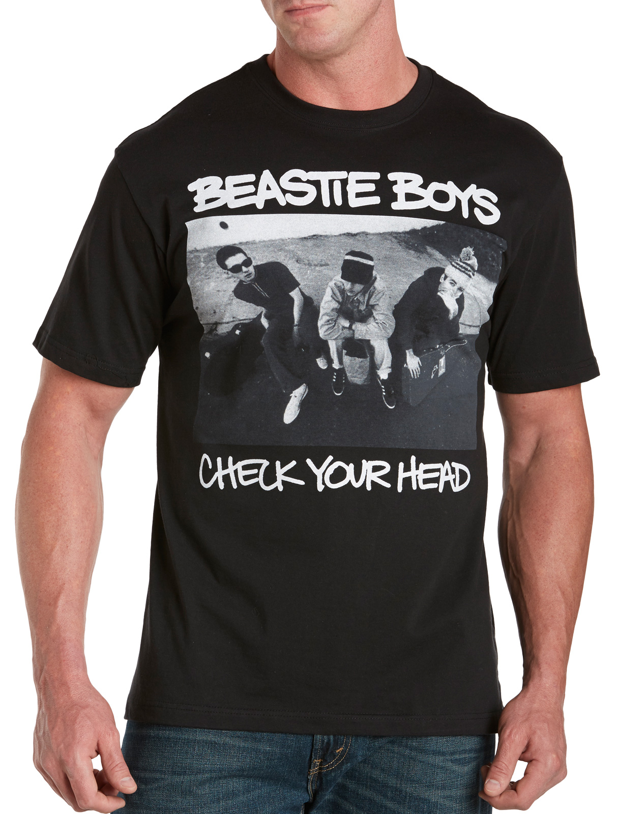 True Nation Men's Big and Tall Beastie Boys Check Your Head Graphic Tee