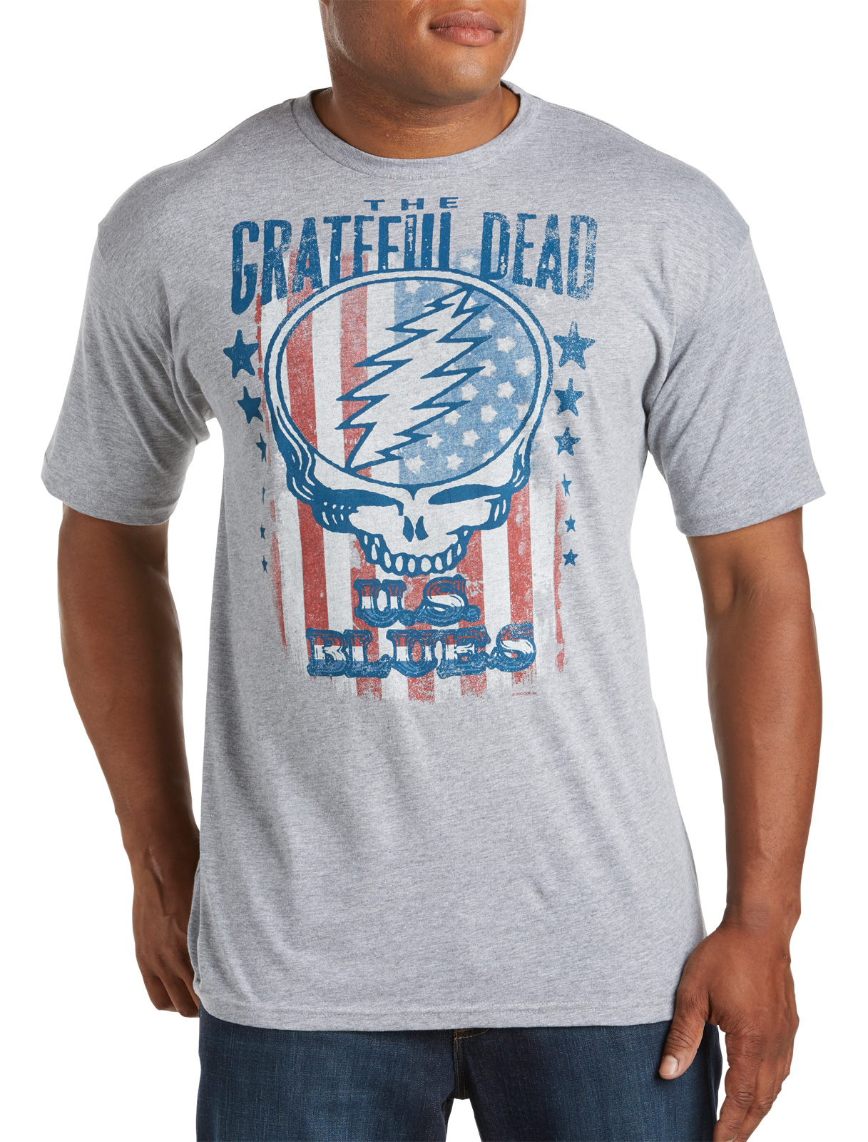 True Nation Men's Big and Tall The Grateful Dead-US Blues Graphic Tee