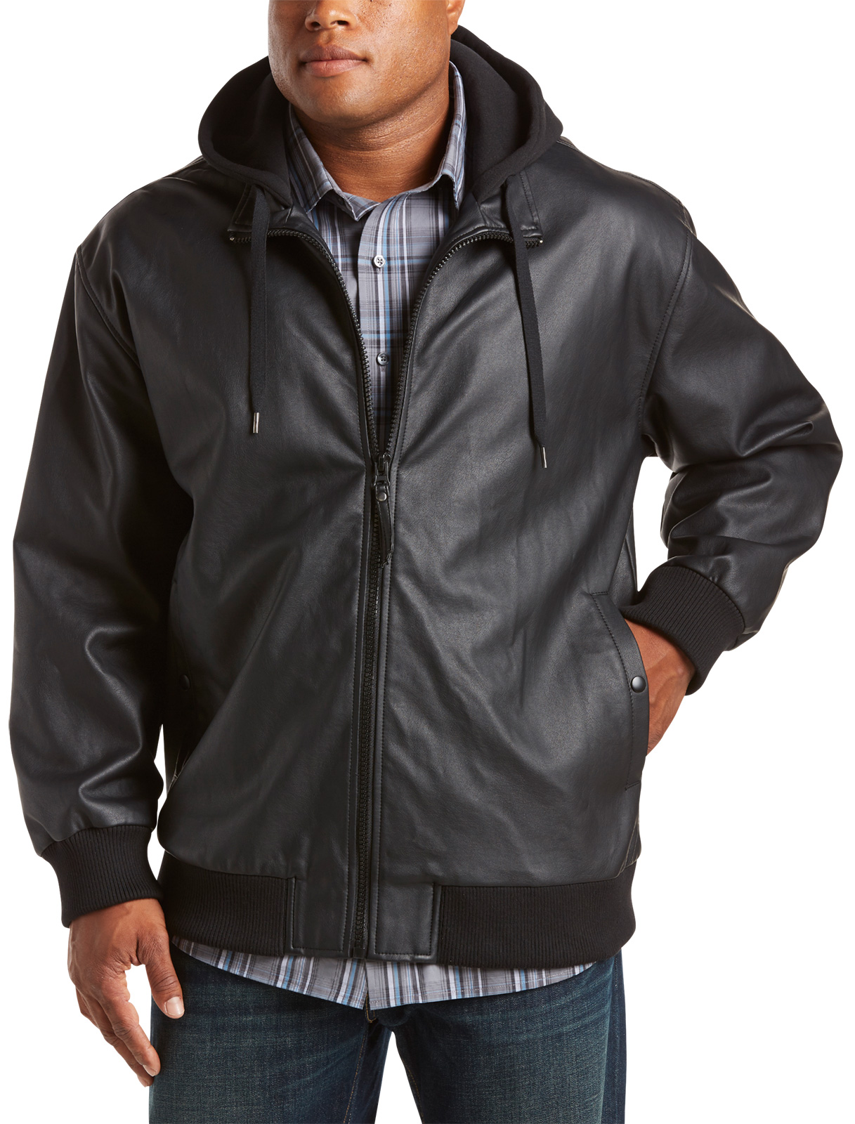 Synrgy Men's Big and Tall Tanker Hooded Jacket