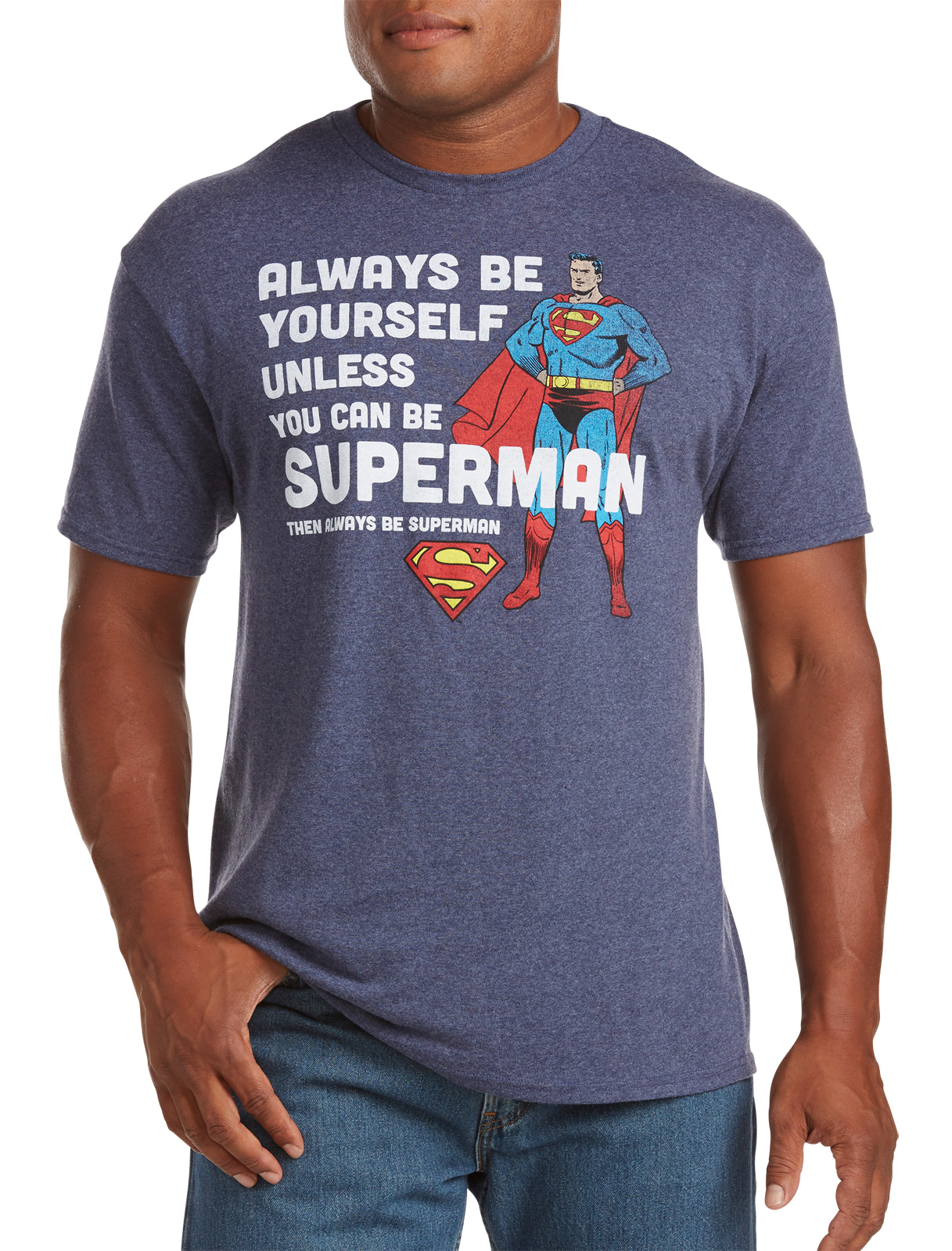 True Nation Men's Big and Tall Be Superman Graphic Tee