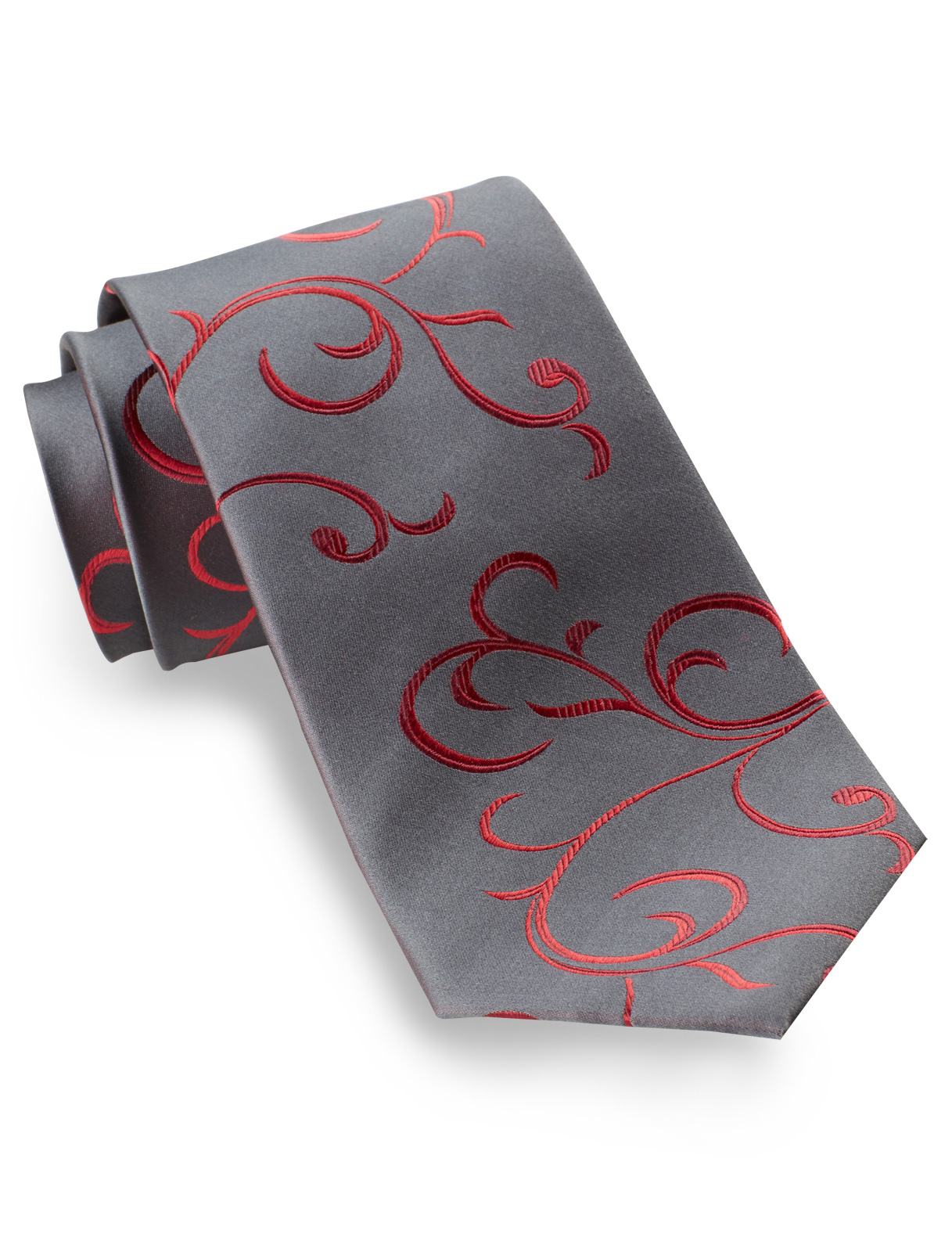 Synrgy Men's Big and Tall  Vines Paisley Silk Tie