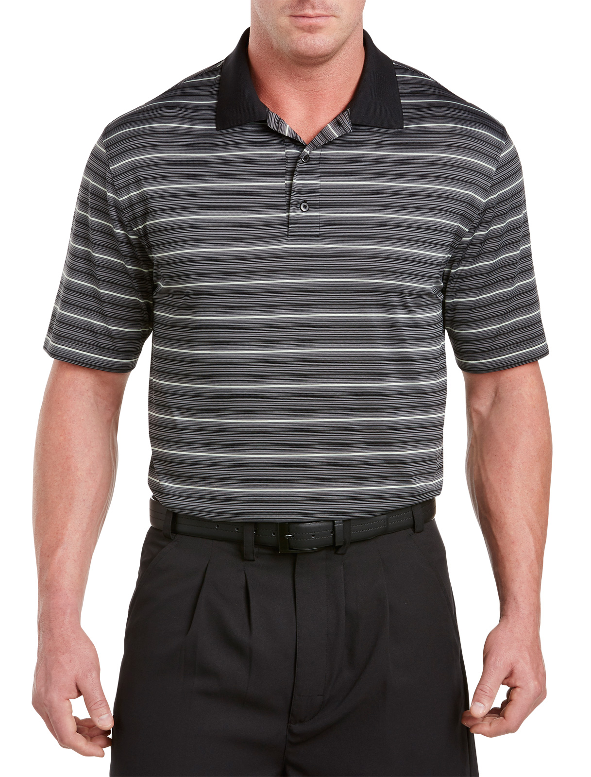 Reebok Men's Big and Tall MultiStripe Golf Polo