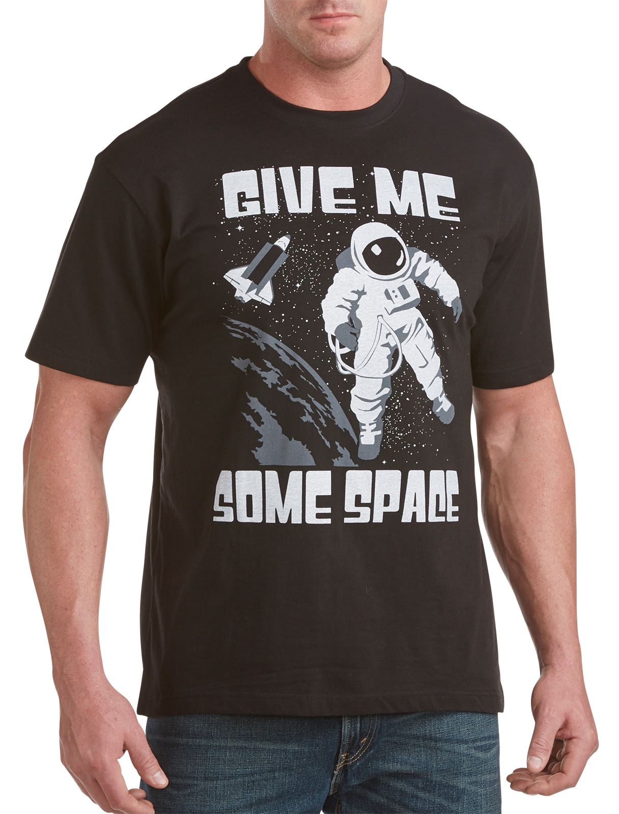 555 Turnpike Men's Big and Tall Give Me Space Graphic Tee
