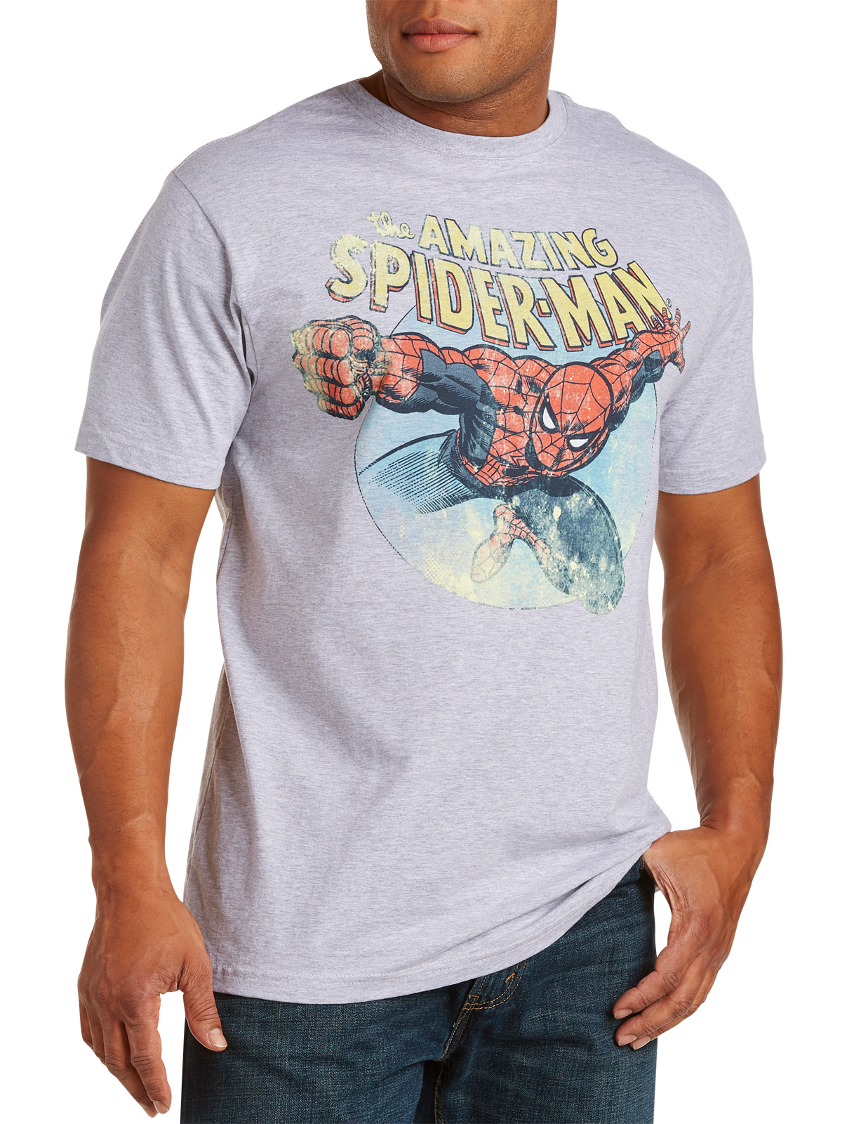 555 Turnpike Men's Big and Tall The Amazing Spiderman Graphic Tee