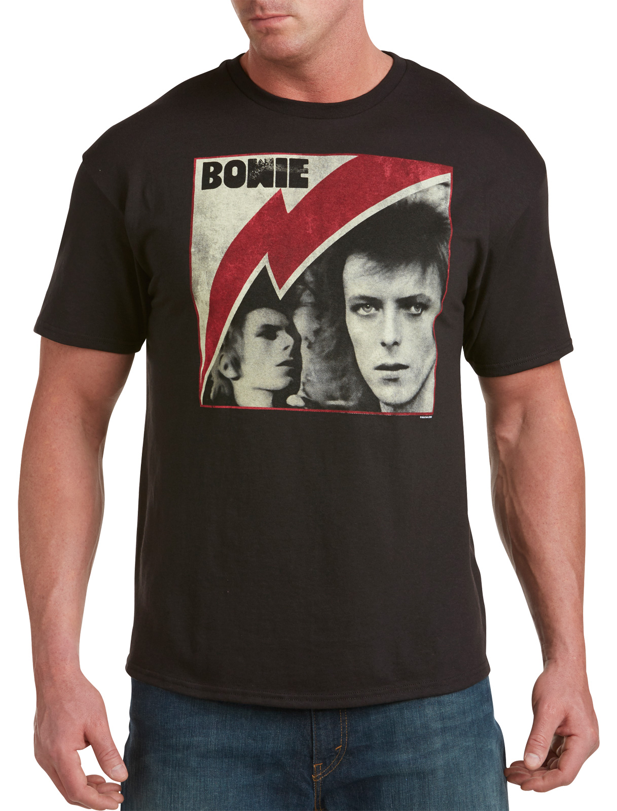 True Nation Men's Big and Tall David Bowie Graphic Tee