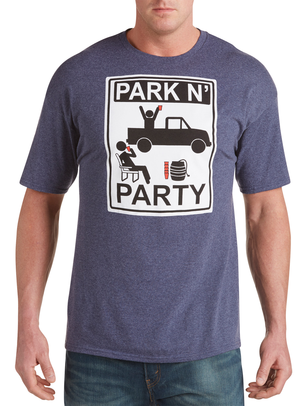 555 Turnpike Men's Big and Tall Park N' Party Graphic Tee