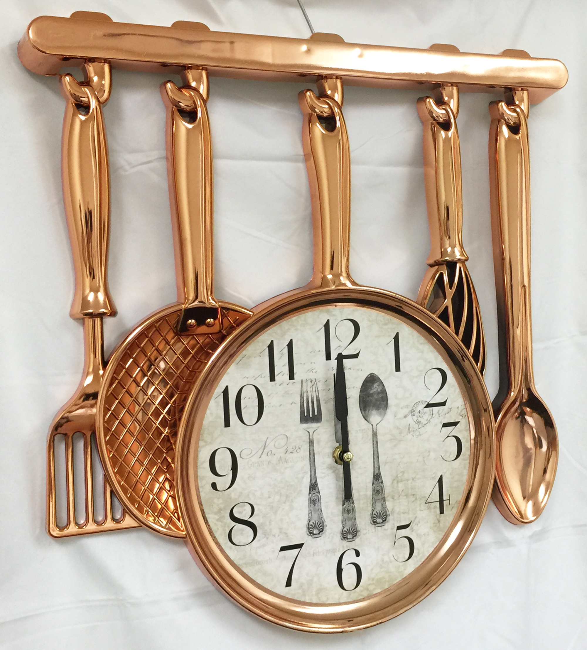 Creative Motion Industries Kitchen Clock in Copper Color - Home - Home