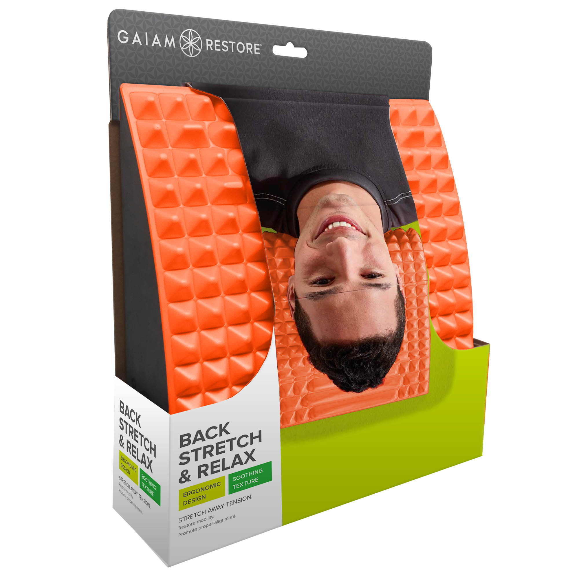 UPC 018713617958 product image for Gaiam back reliever orange textured | upcitemdb.com