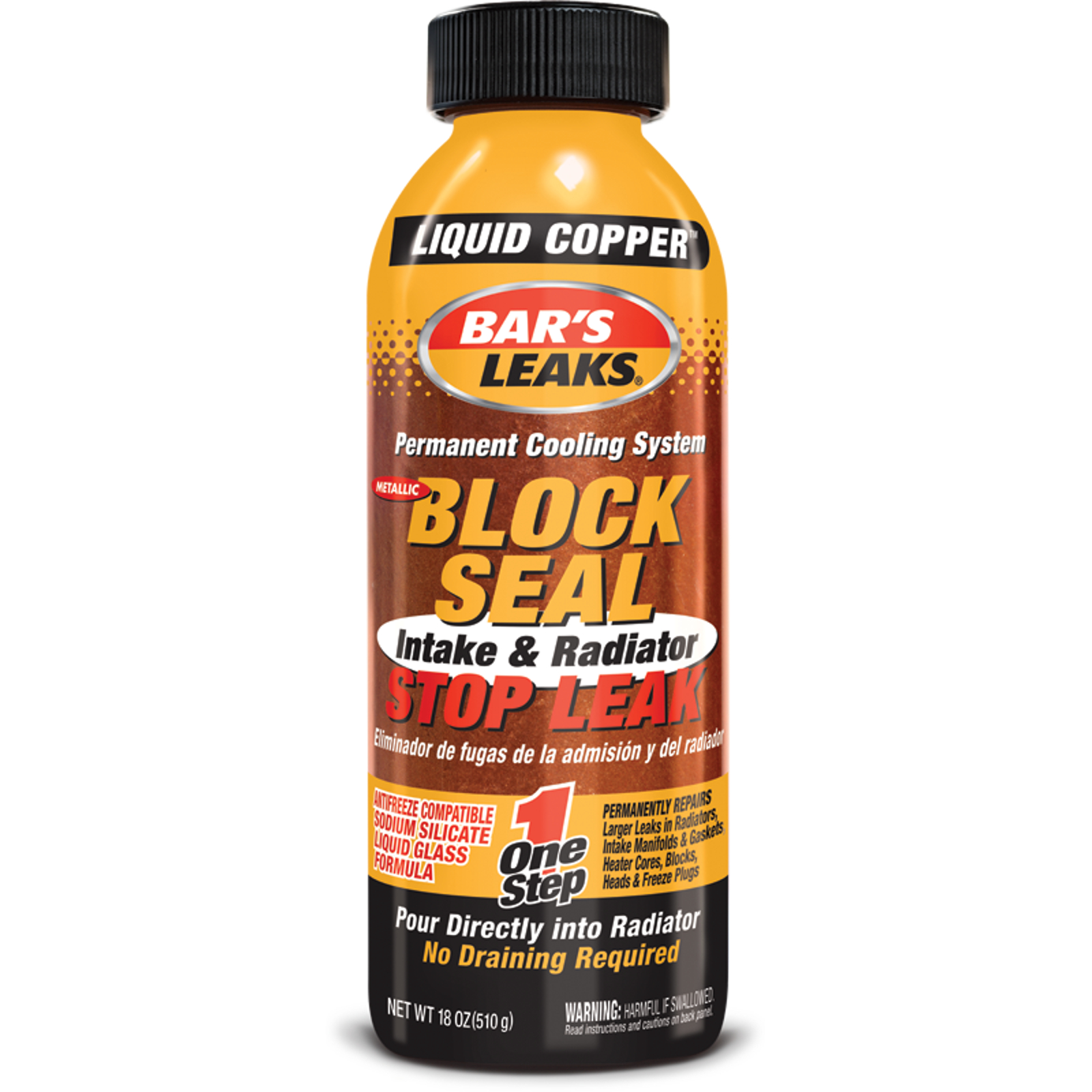 UPC 046087011096 Bar's Leaks 1109 Block Seal Liquid Copper Intake and Radiator Stop Leak 18