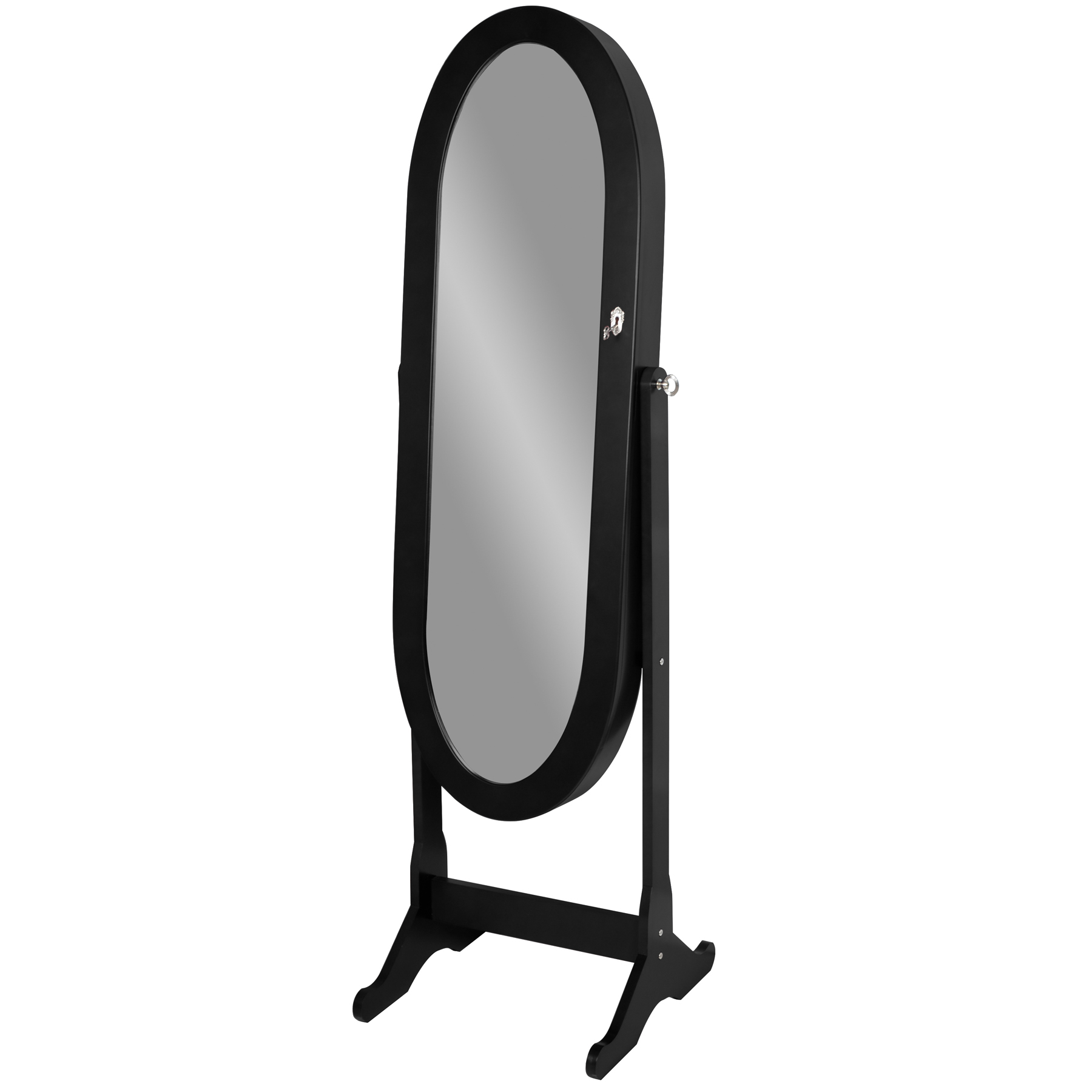 cheval free standing jewelry armoire with mirror 28 images