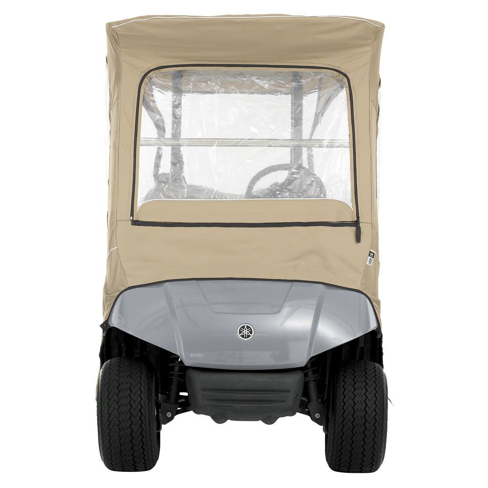 Classic Accessories FadeSafe Drive by Yamaha Golf Car Enclosure, Light Khaki