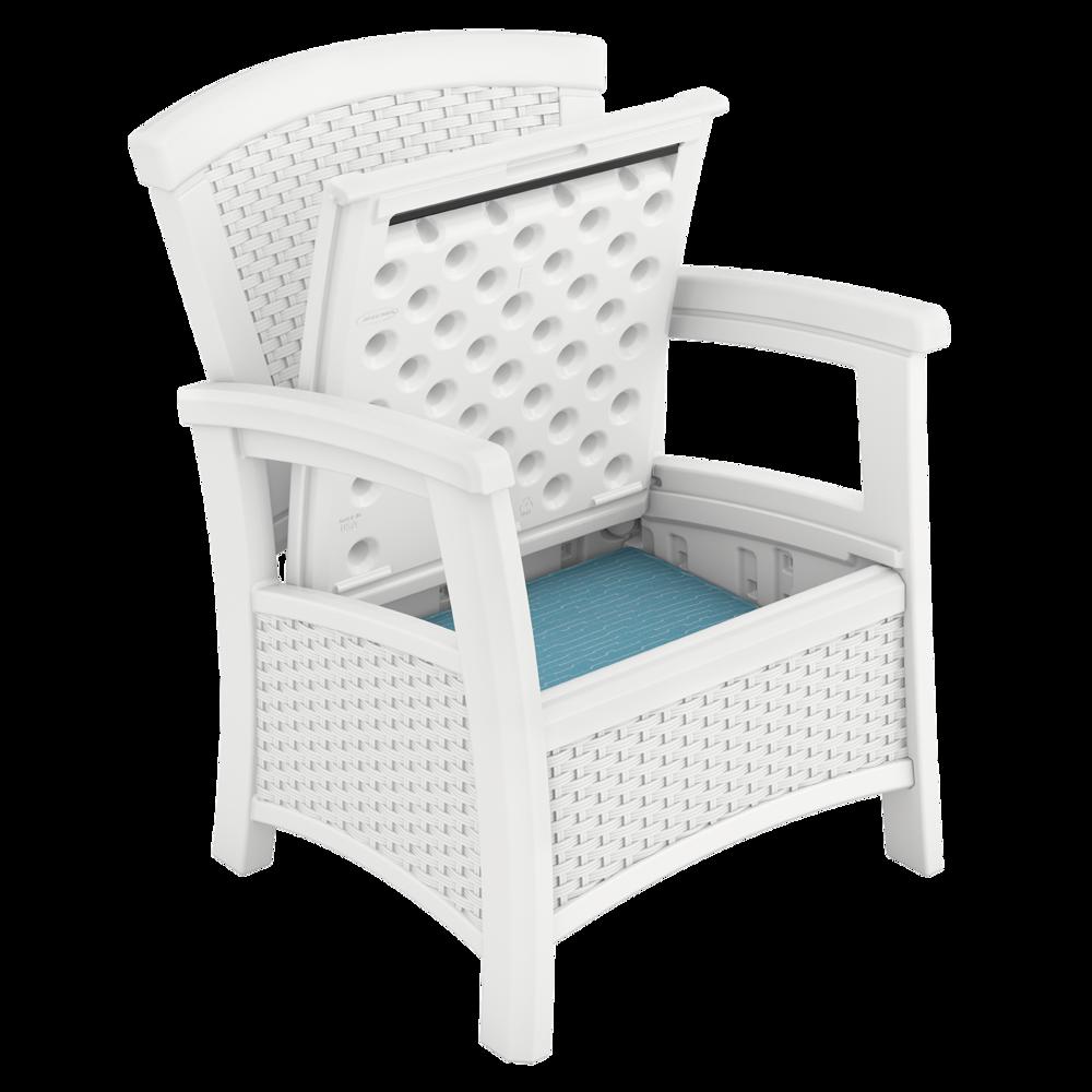 ELEMENTS&#8482; Club Chair with Storage, White