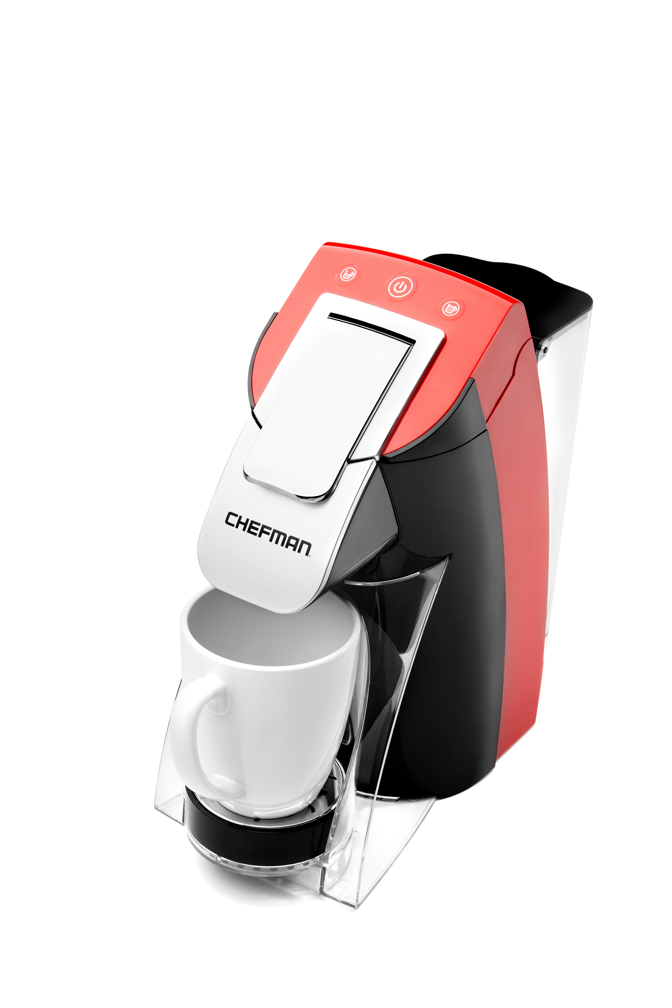CHEFMAN RJ30-RED My Barista Single Serve Coffee Maker Red