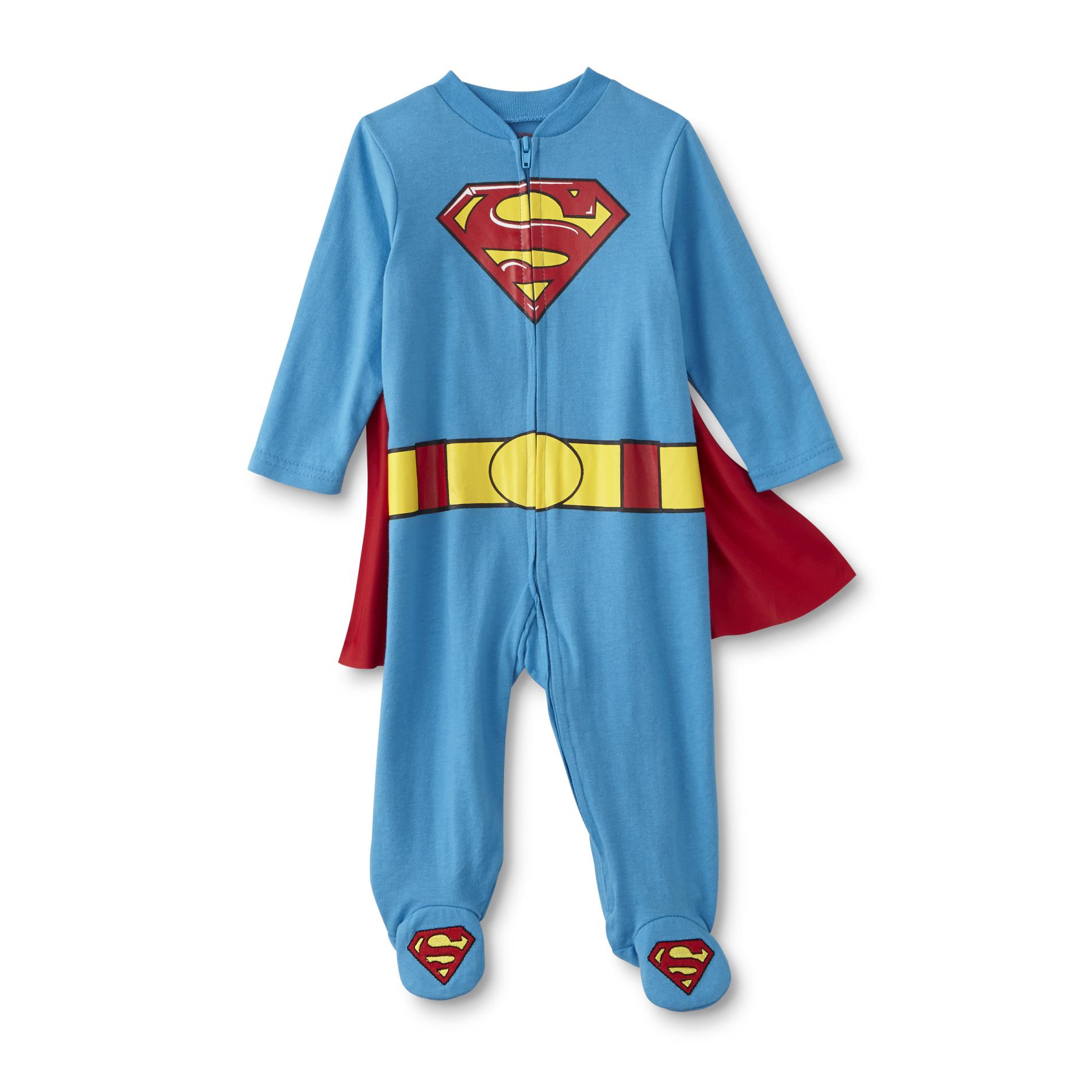 UPC 024054513378 product image for DC Comics Superman Newborn Boys' Footed Pajamas, Newborn Boy's, Size: 0-3 months | upcitemdb.com
