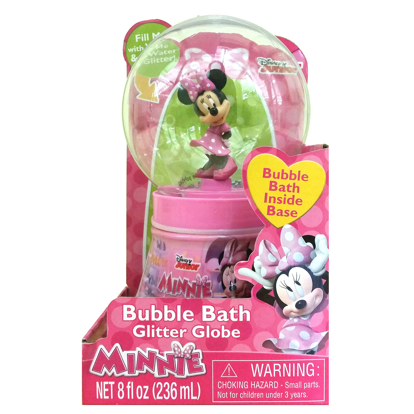 Disney Junior Minnie Bubble Bath Glitter Globe, 8 fl oz