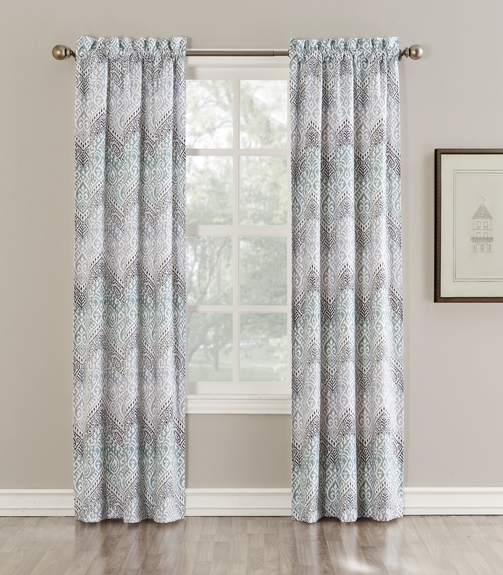 Sun Zero Shawn Room Darkening Window Curtain Panels- 2-piece | Shop