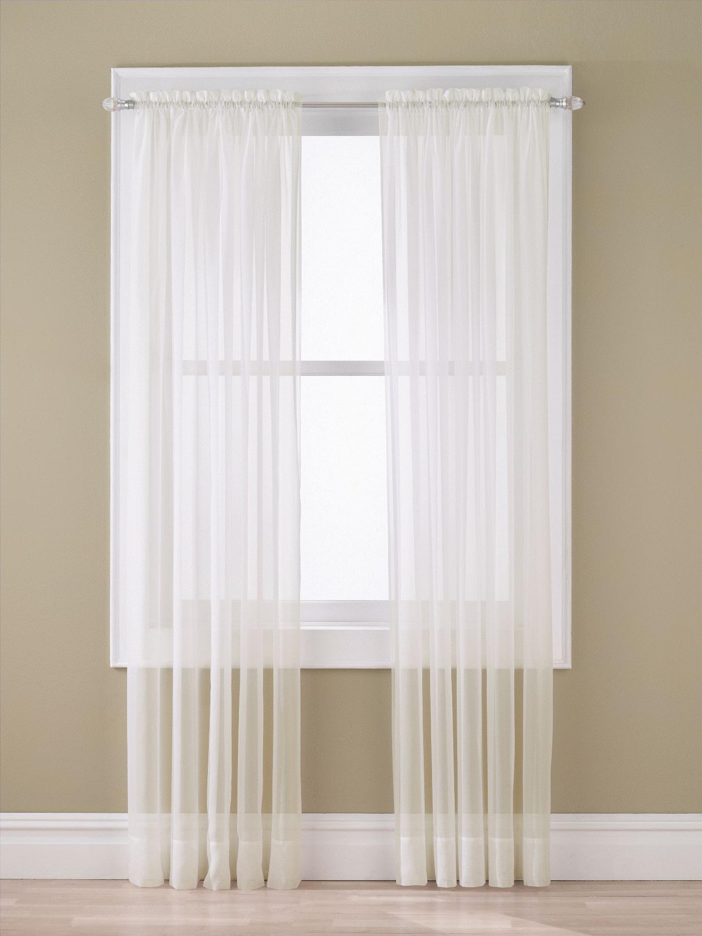 Sheer Voile Panel - Ivory
