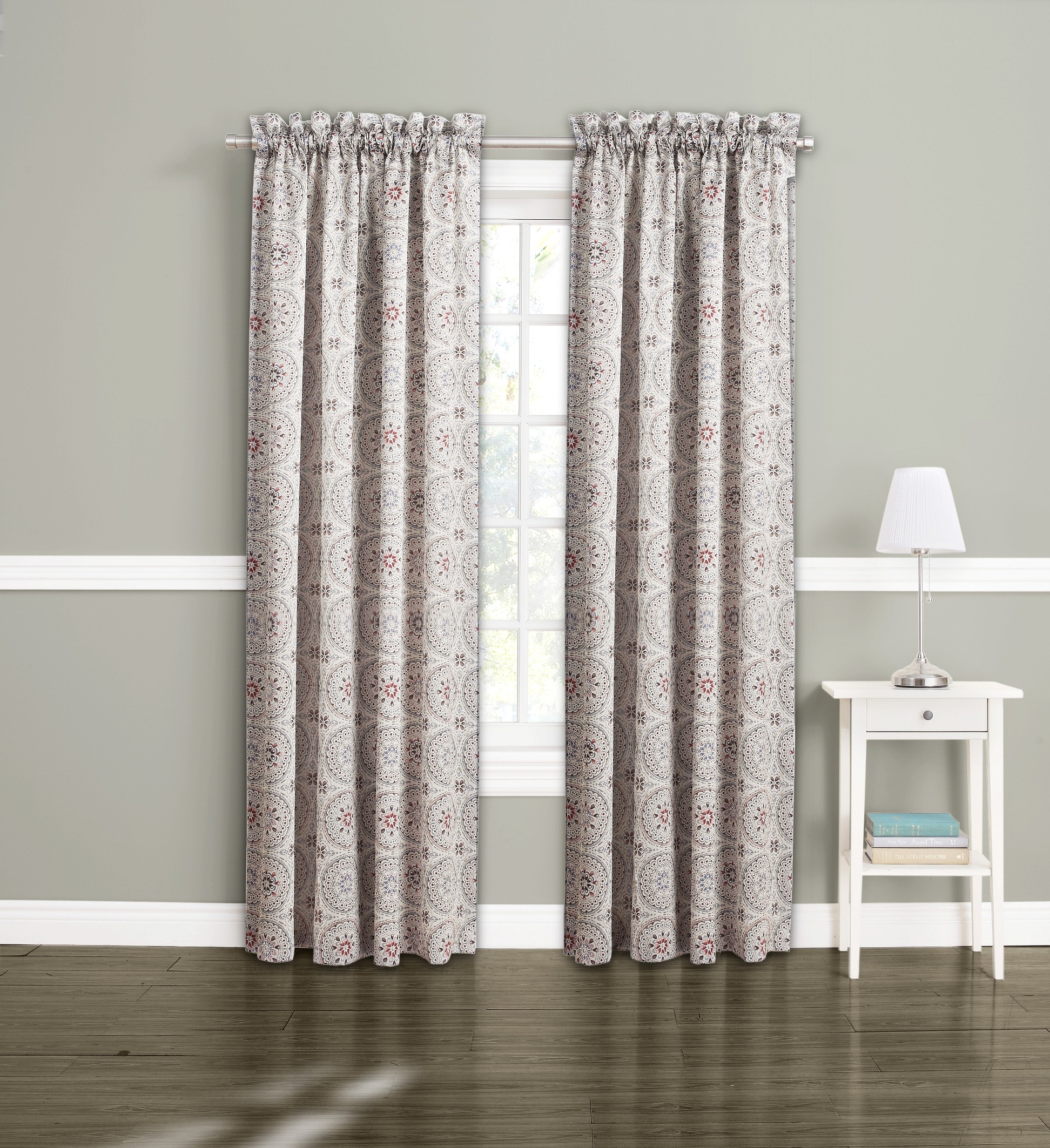 Jaclyn Smith Logan Room Darkening Split Panels Medallion