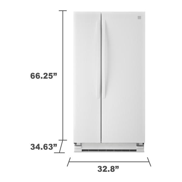 Kenmore 21.5 cu. ft. SidebySide Refrigerator White