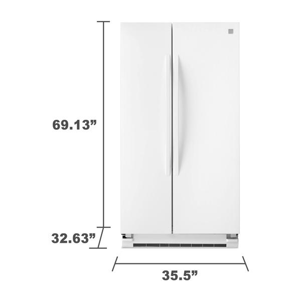 Kenmore 41152 White SidebySide 25 cu. ft. RefrigeratorSears
