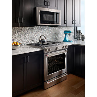 KitchenAid KSGB900ESS 6.5 cu. ft. 5-Burner Gas Convection ...