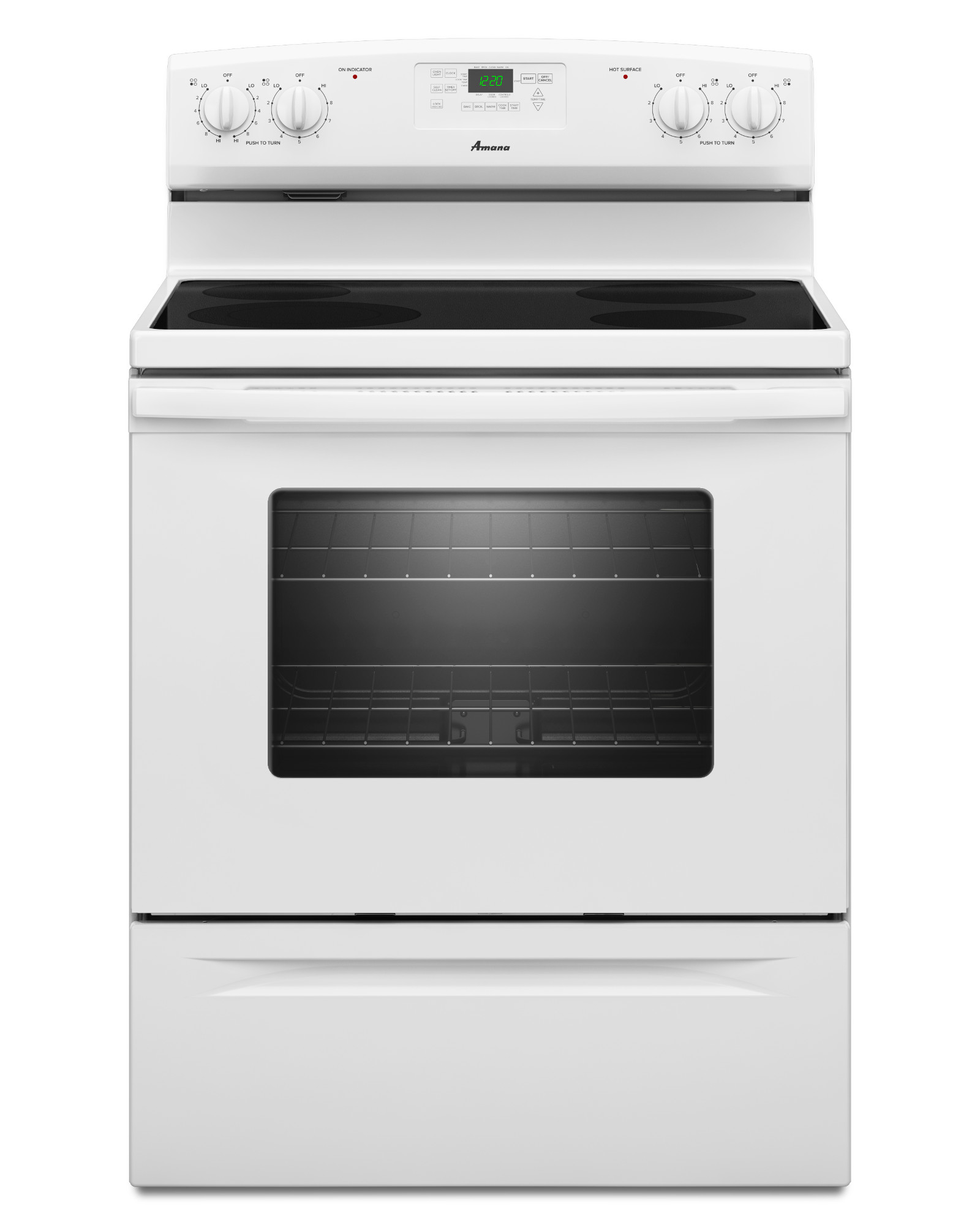 Amana AER5630BAW 4.8 cu. ft. SelfCleaning Electric Range White