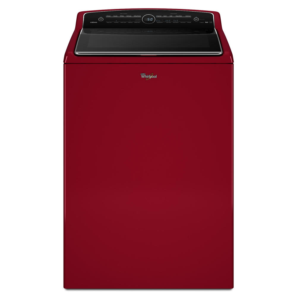 Whirlpool Wtw8500dr 5 3 Cu Ft Cabrio Top Load Washer Cranberry Red